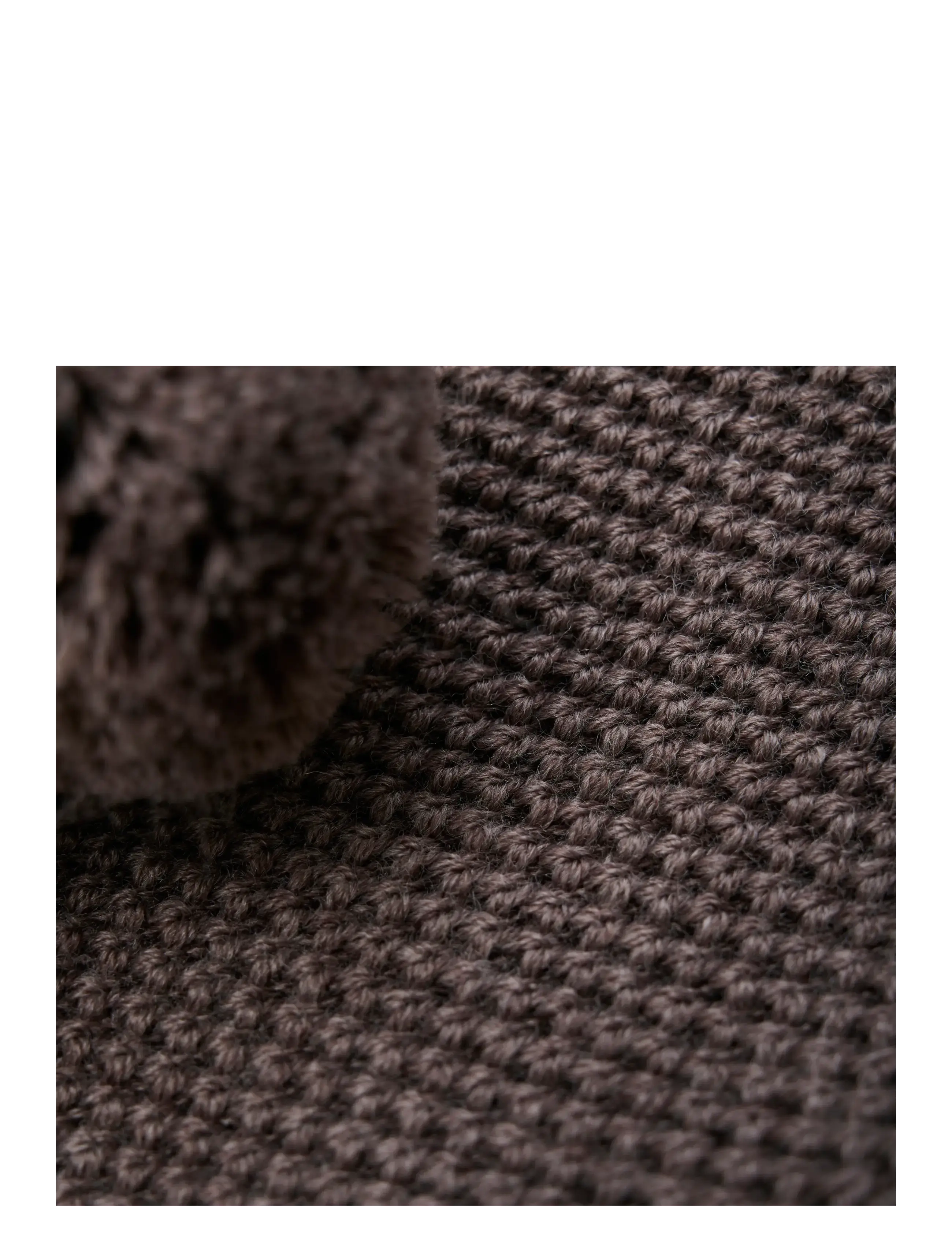 Huttelihut - Balaclava Windstop Pompoms - brown melange - 2