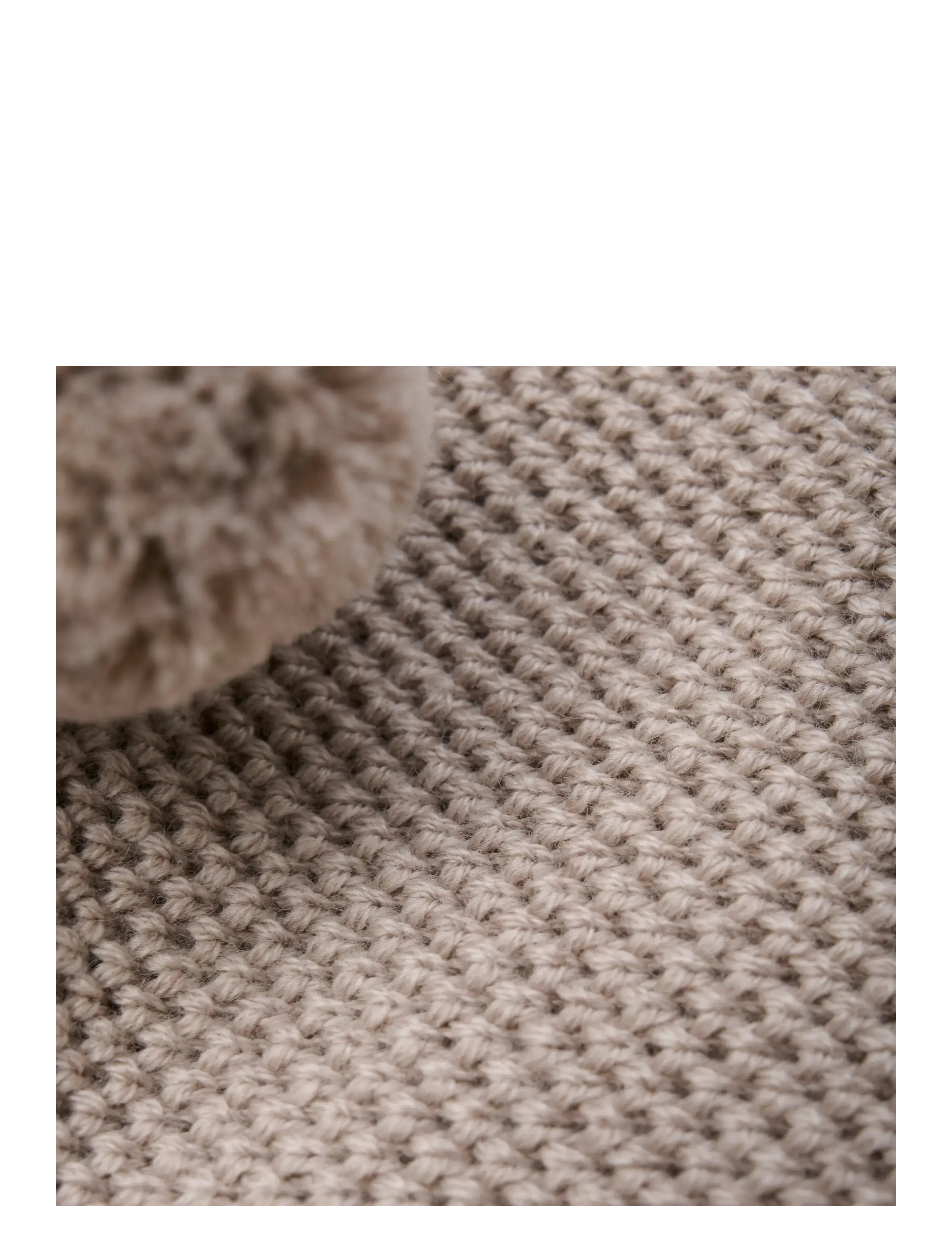 Huttelihut - Balaclava Windstop Pompoms - camel melange - 2