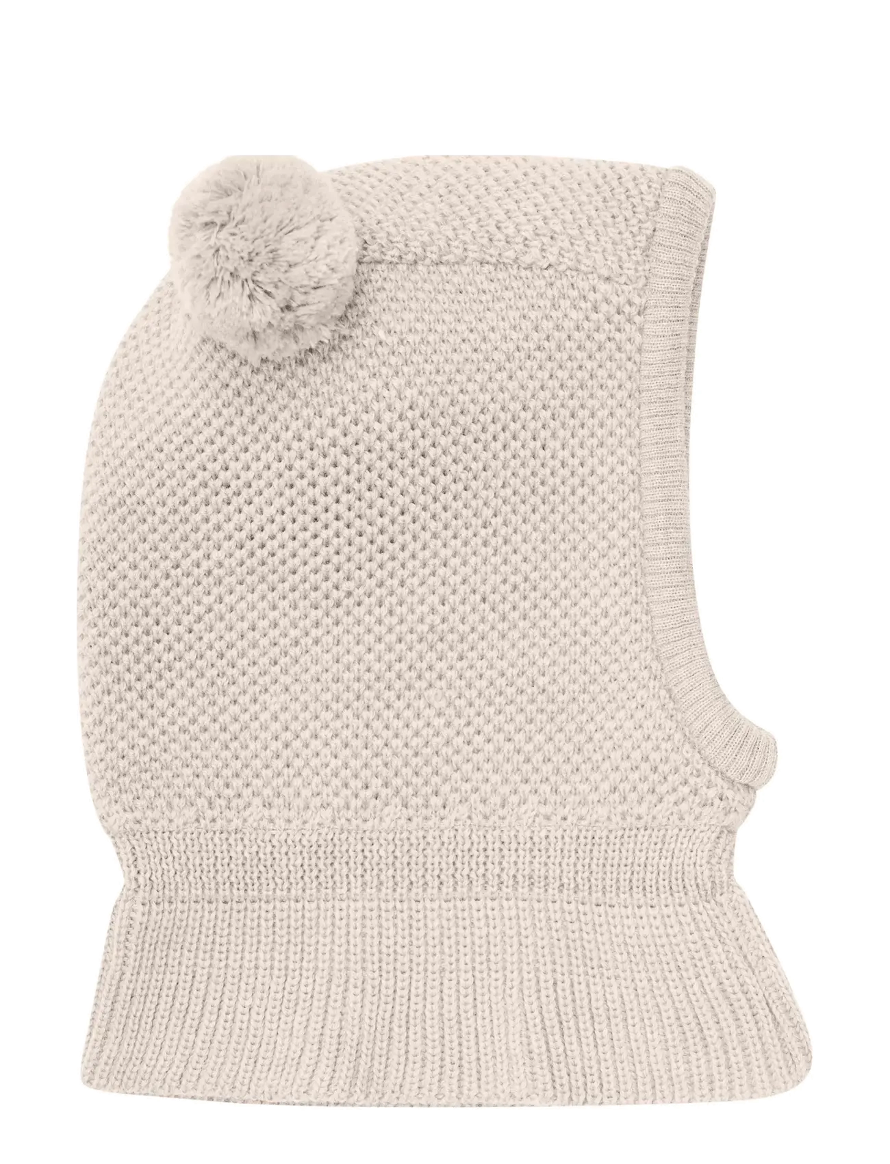Huttelihut - Balaclava Windstop Pompoms - sand melange - 1