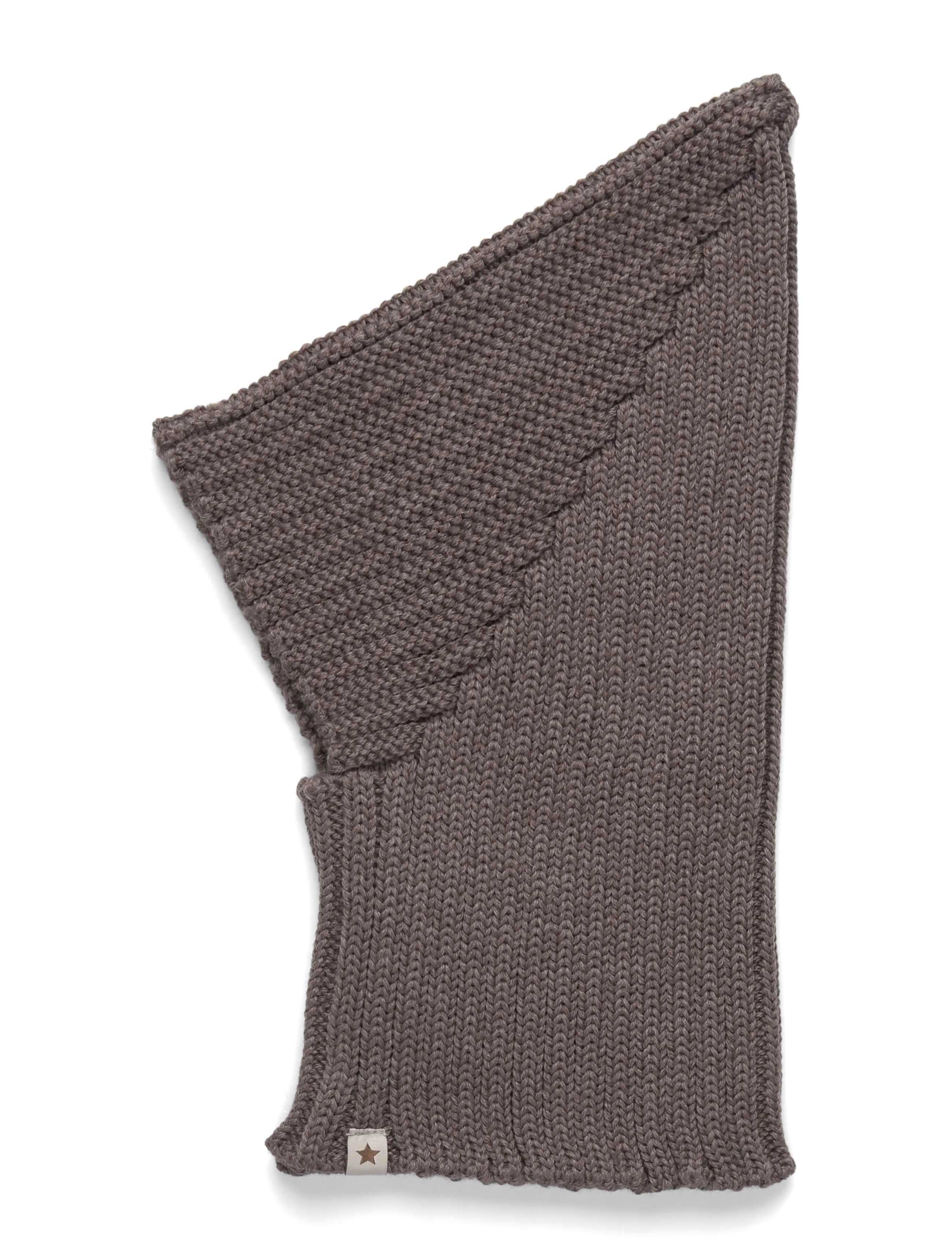 Huttelihut Balaclava Pixie Wool Knit - Mössor - BROWN MELANGE / brown