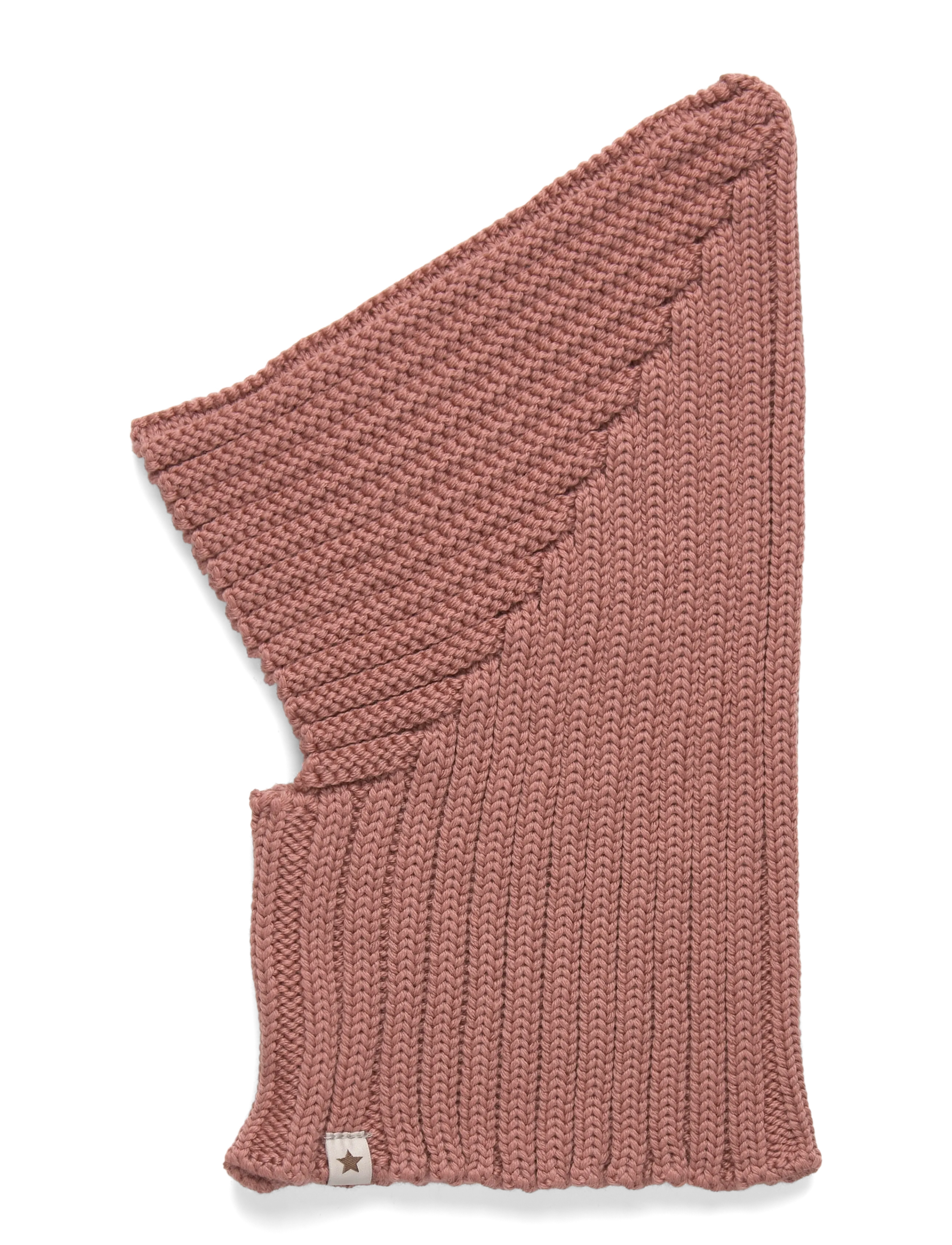 Huttelihut Balaclava Pixie Wool Knit, 0-12M, Pink, Hovedbeklædning > Balaclava, Børn