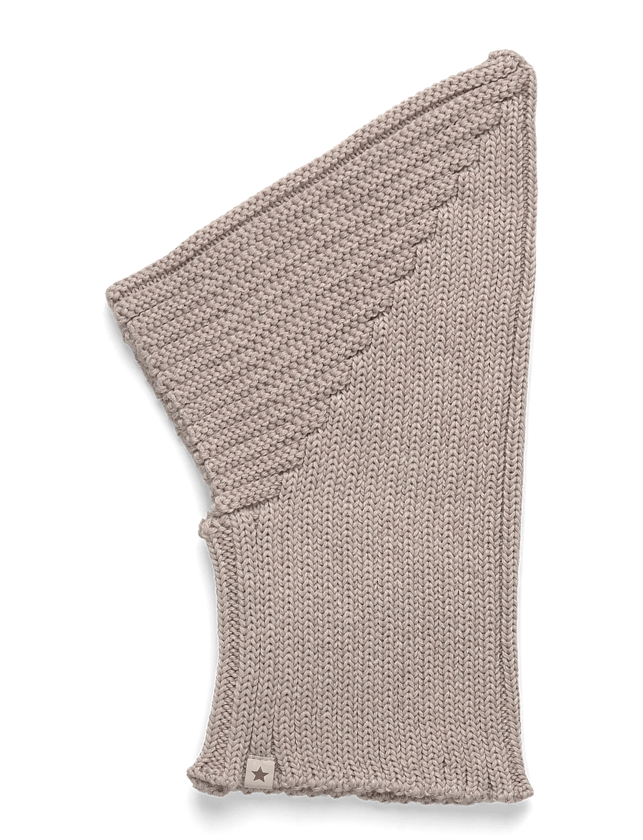 Huttelihut - Balaclava Pixie Wool Knit - akcesoria zimowe - camel melange - 0
