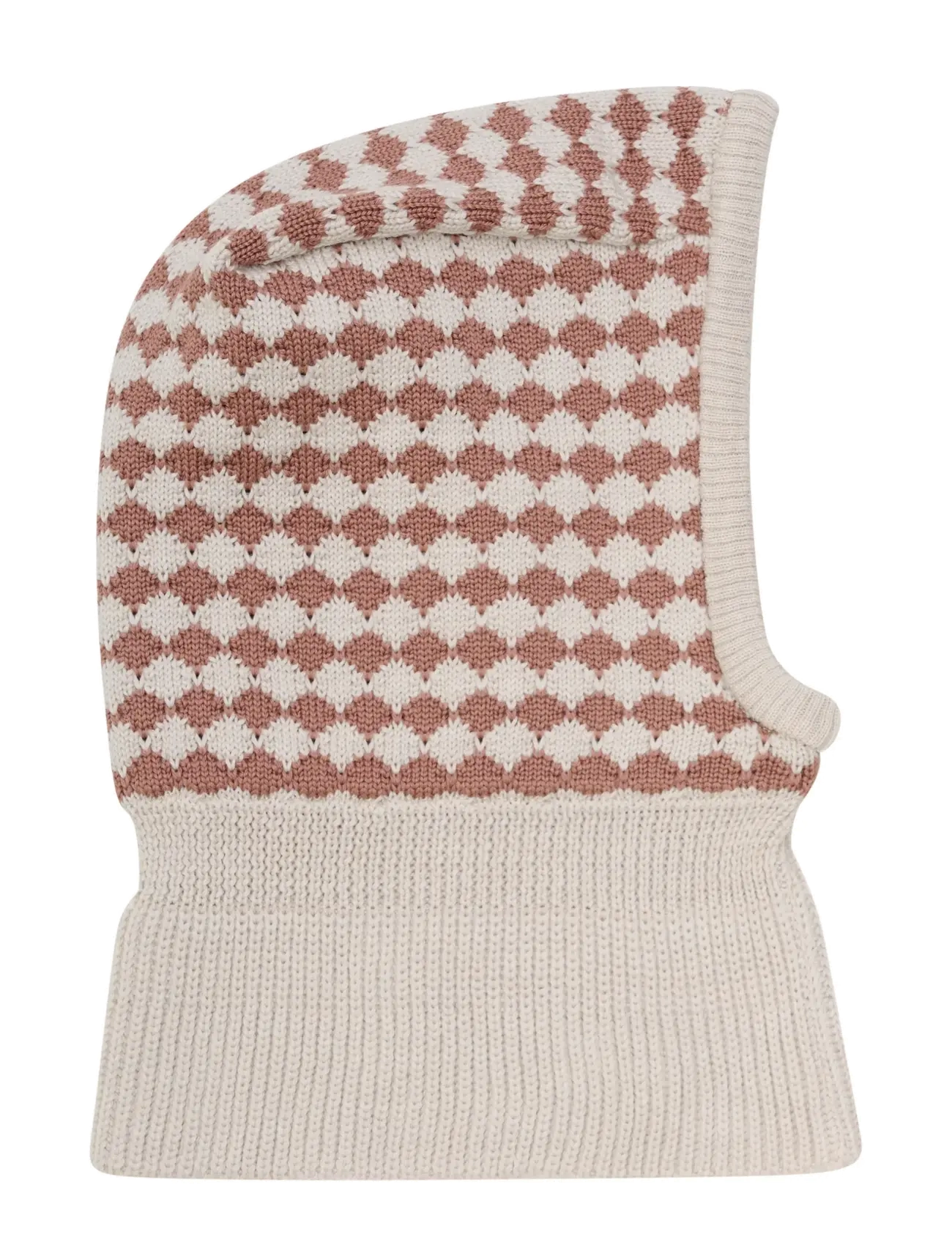 Huttelihut Balaclava Wool Knit Windstop - Mössor & Kepsar - BURLWOOD / cream