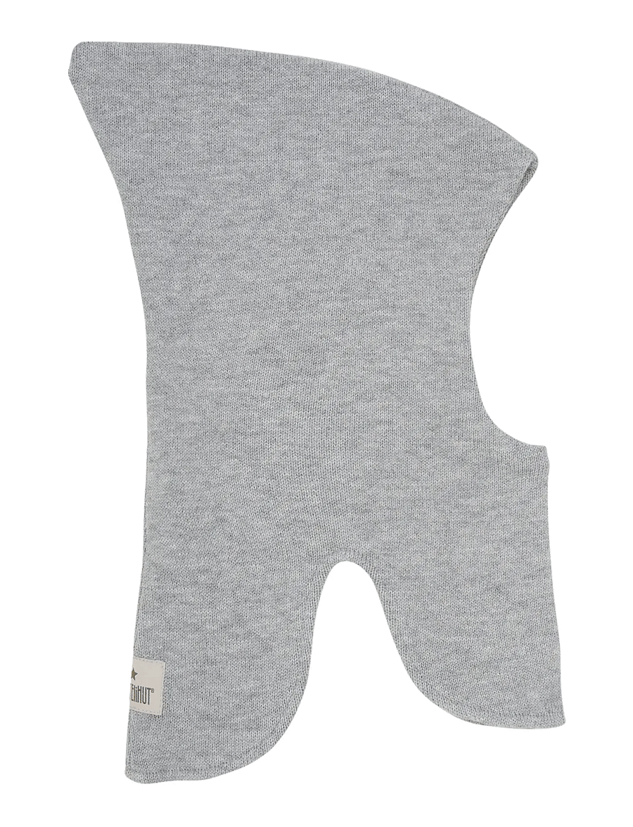 Huttelihut - Balaclava Wool Knit Windstop - hats & caps - light grey melange - 0