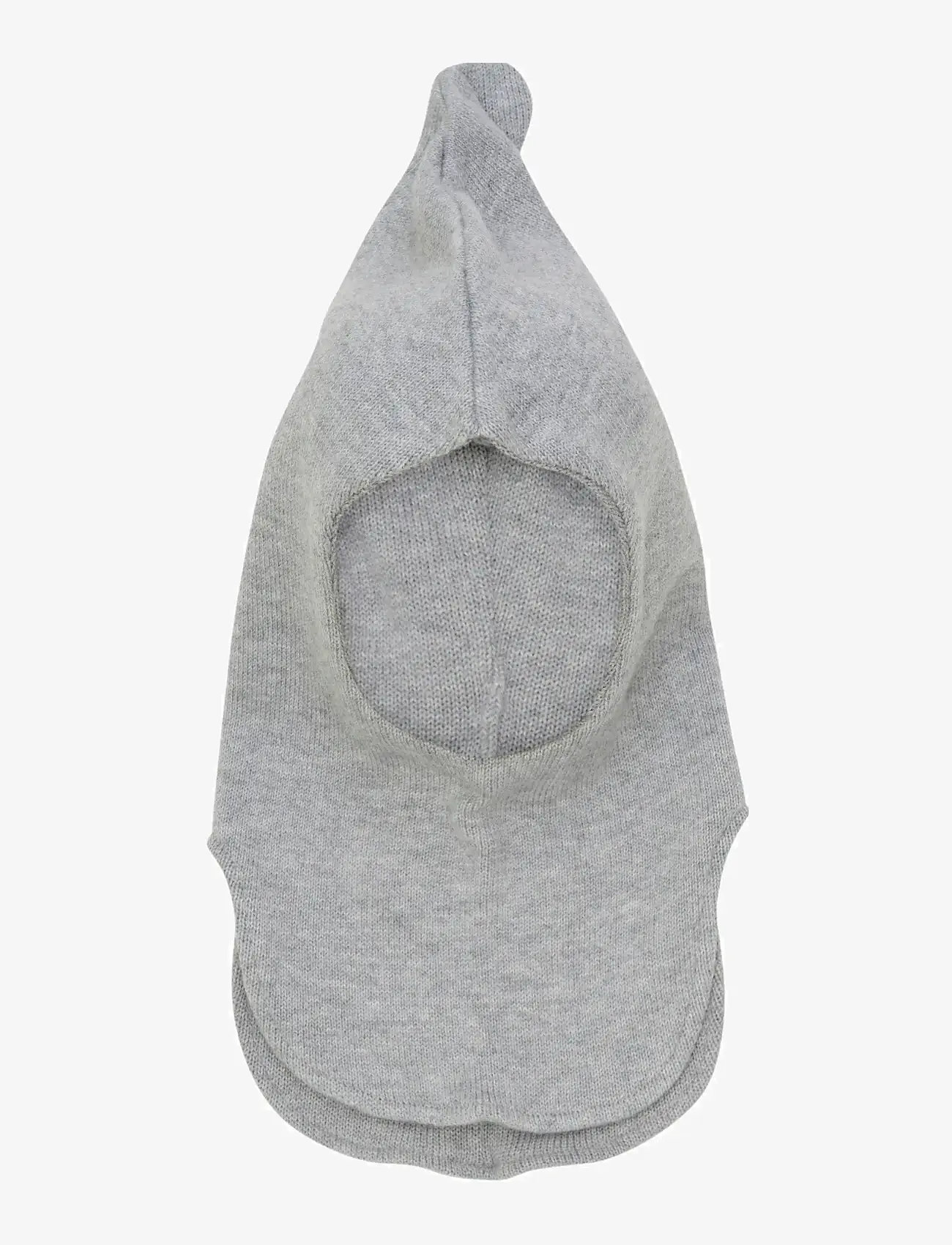 Huttelihut - Balaclava Wool Knit Windstop - laveste priser - light grey melange - 1