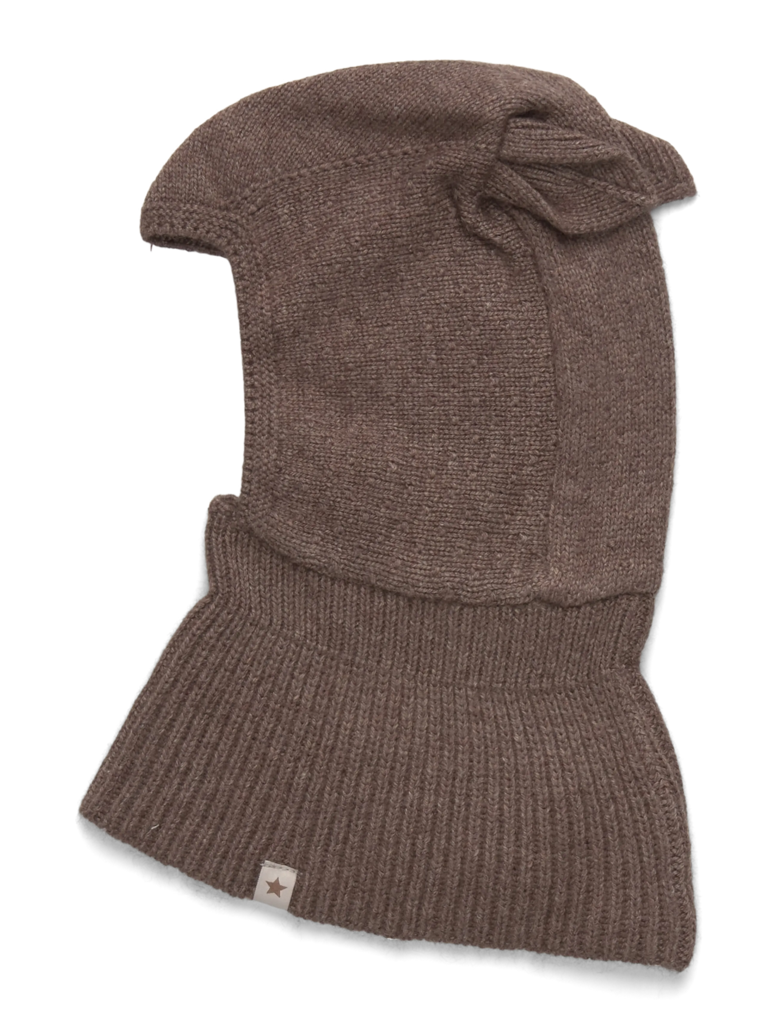 Huttelihut - Balaclava Ears Wool Knit - brown melange - 1