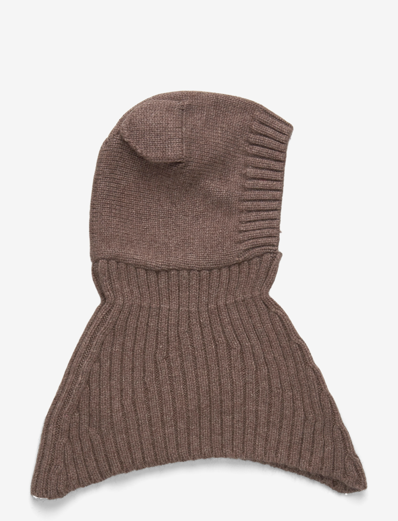 Huttelihut - Balaclava Ears Wool Knit - brown melange - 1
