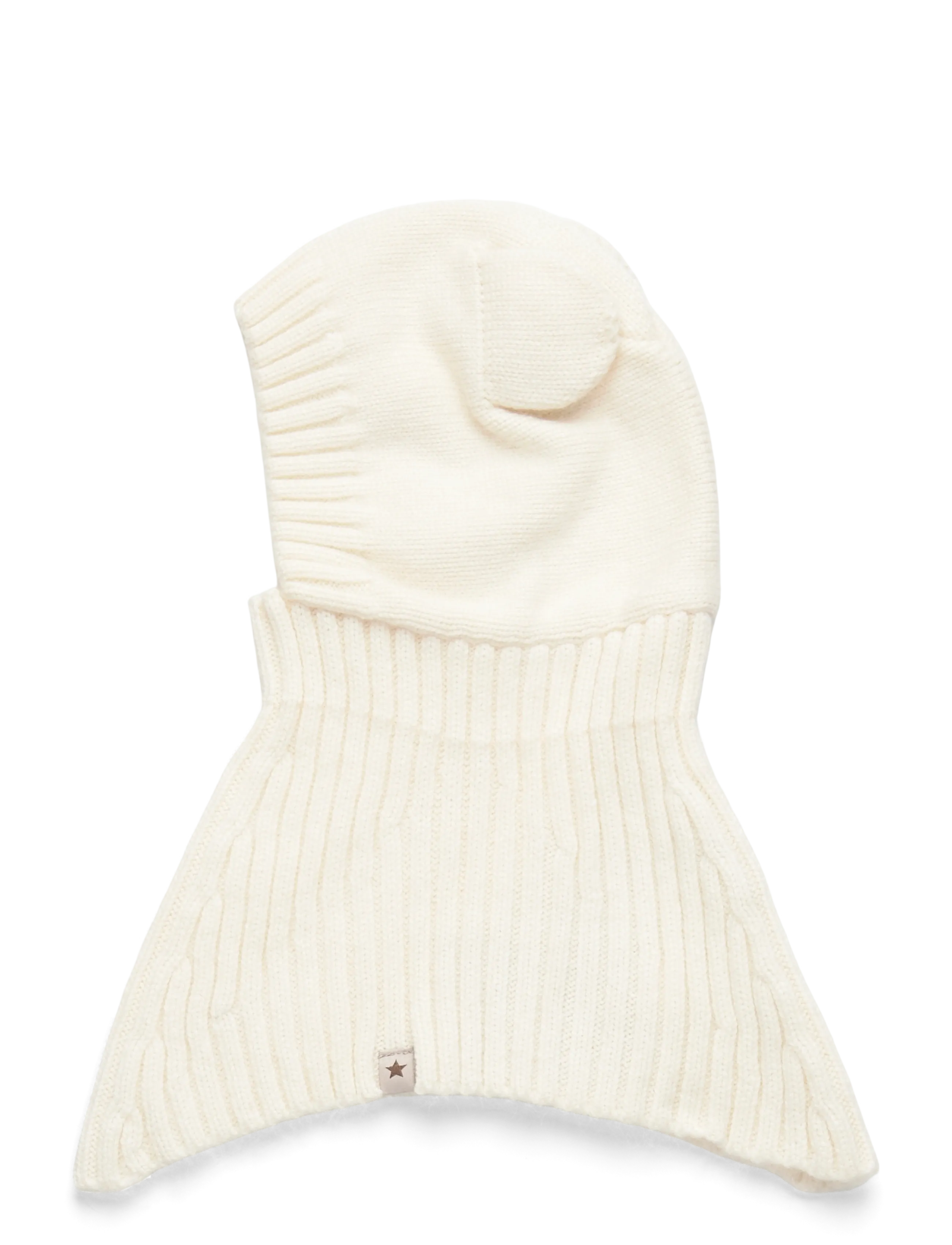 Huttelihut Balaclava Ears Wool Knit - Accessoarer - OFF-WHITE / white