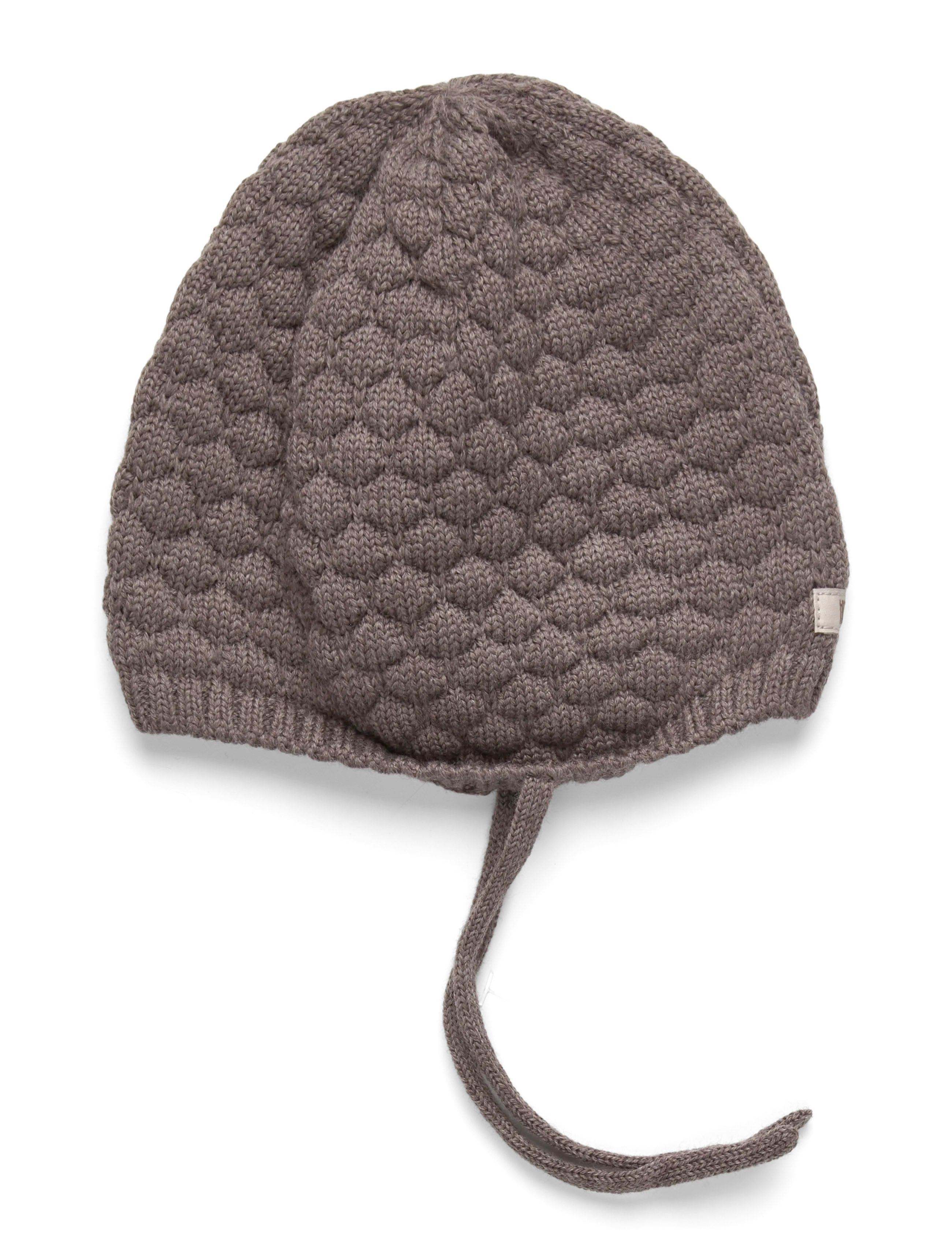 Huttelihut Bonnet Wool Knit - Inspiration - BROWN MELANGE / brown