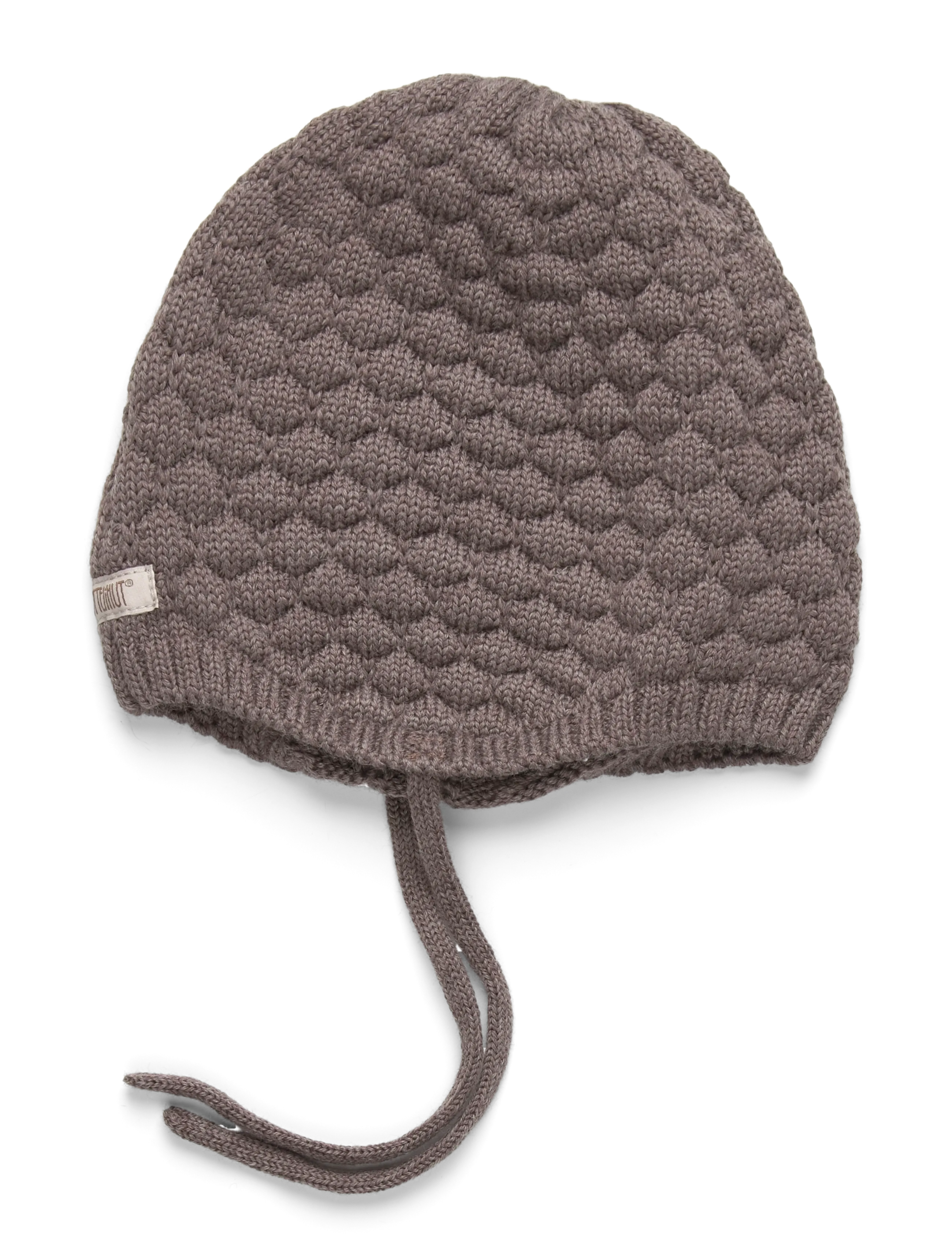 Huttelihut - Bonnet Wool Knit - brown melange - 1