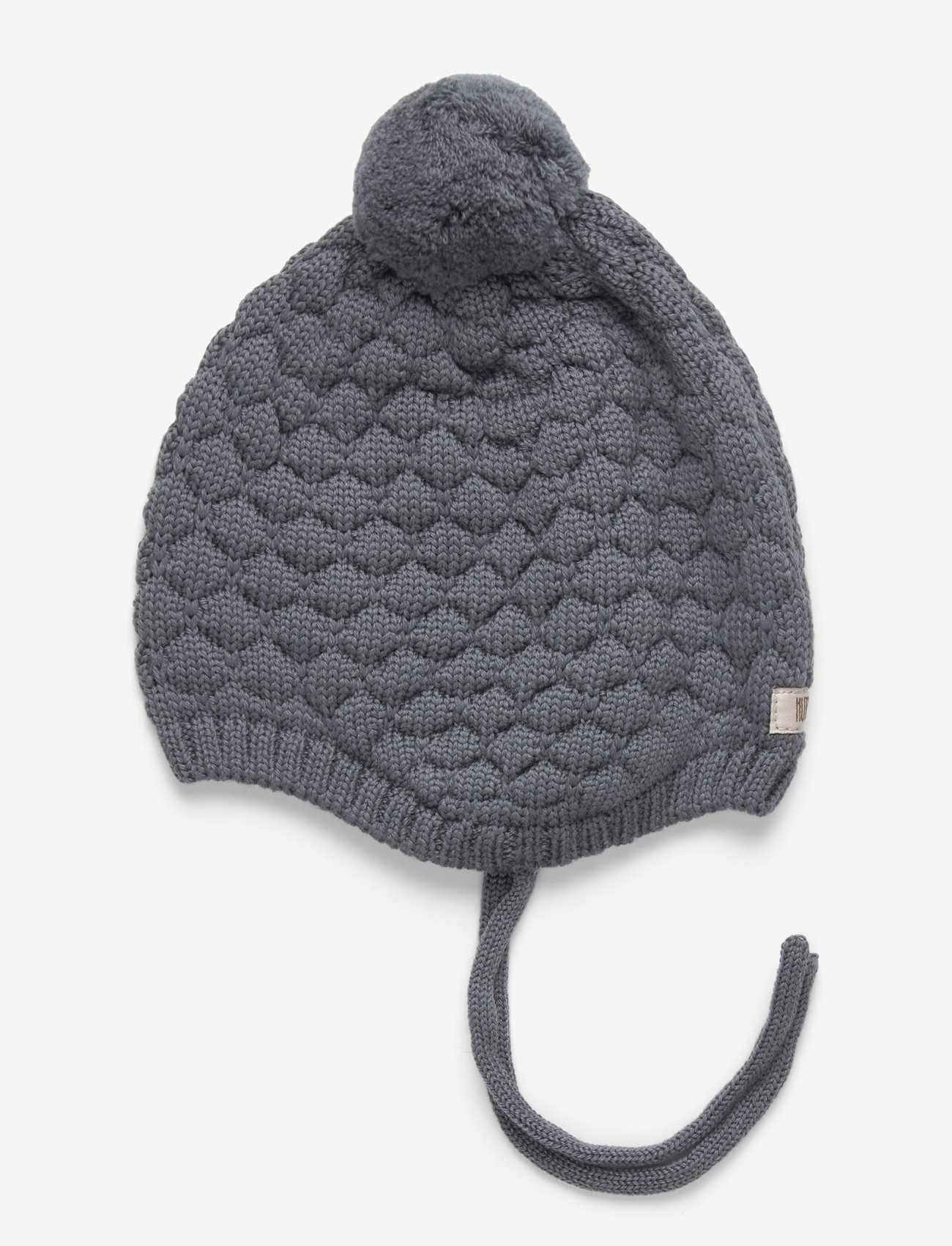 Huttelihut - Bonnet Wool Knit Pompom - accessories - turbulence - 0