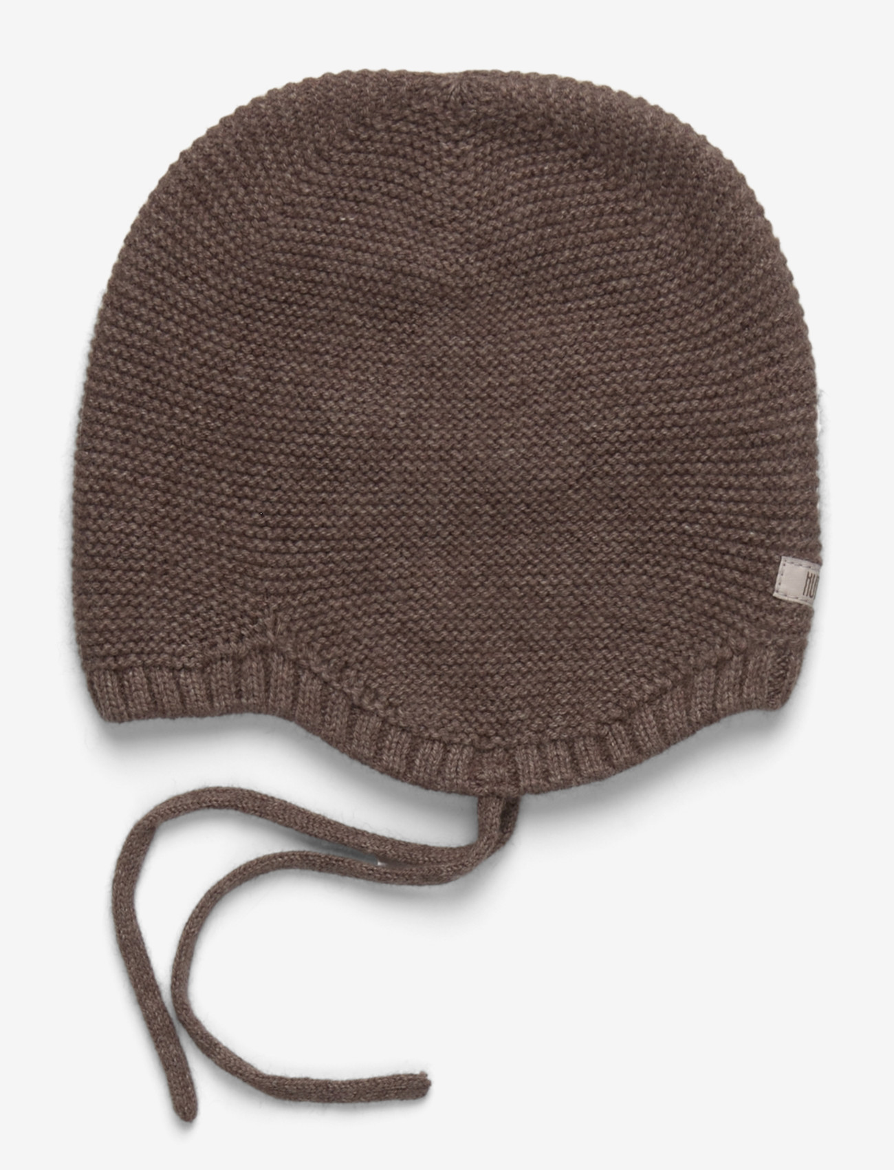 Huttelihut - Bonnet Wool Knit - babyhuer - brown melange - 1