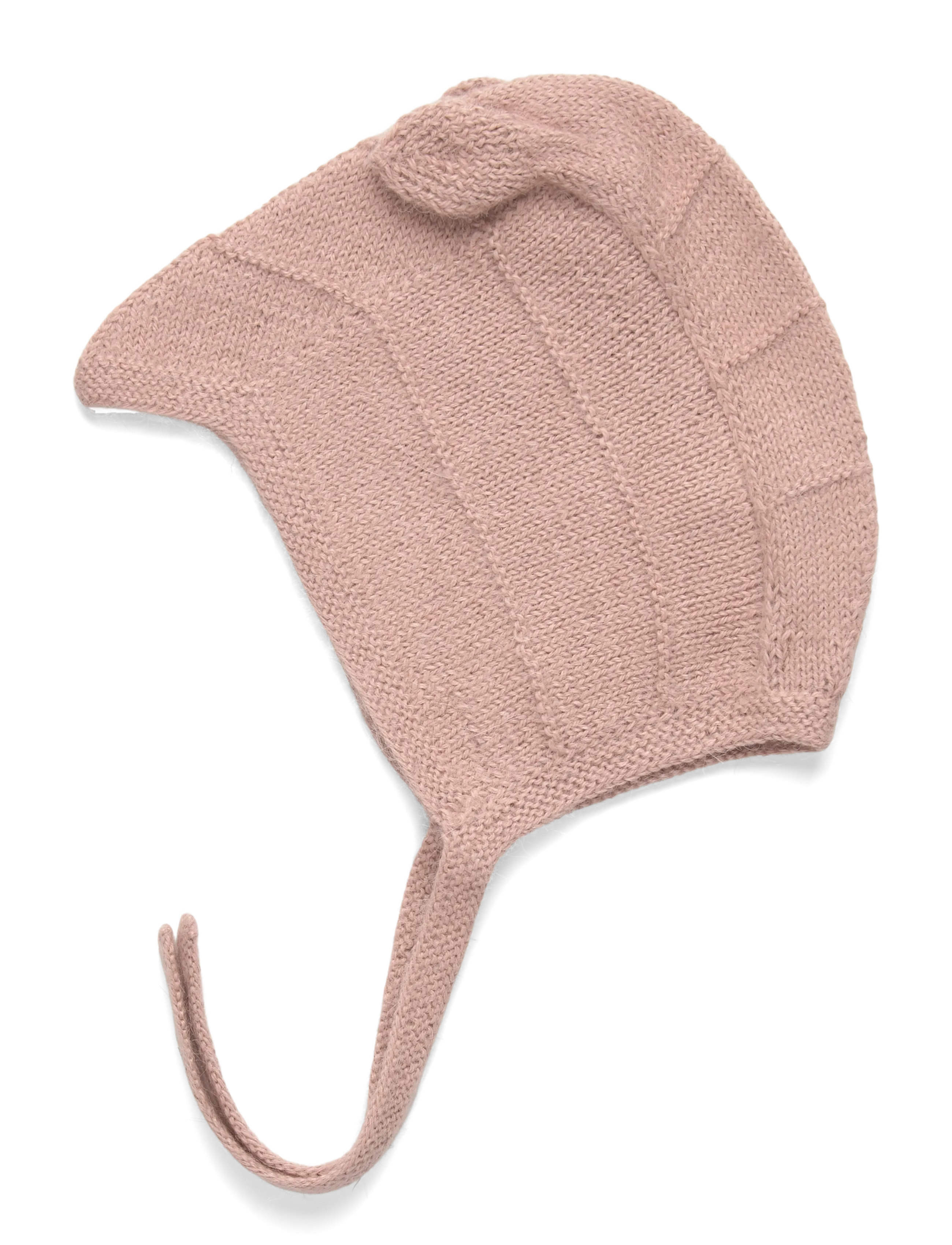 Huttelihut - Bonnet Ears Alpaca Wool Knit - mahogany rose - 1