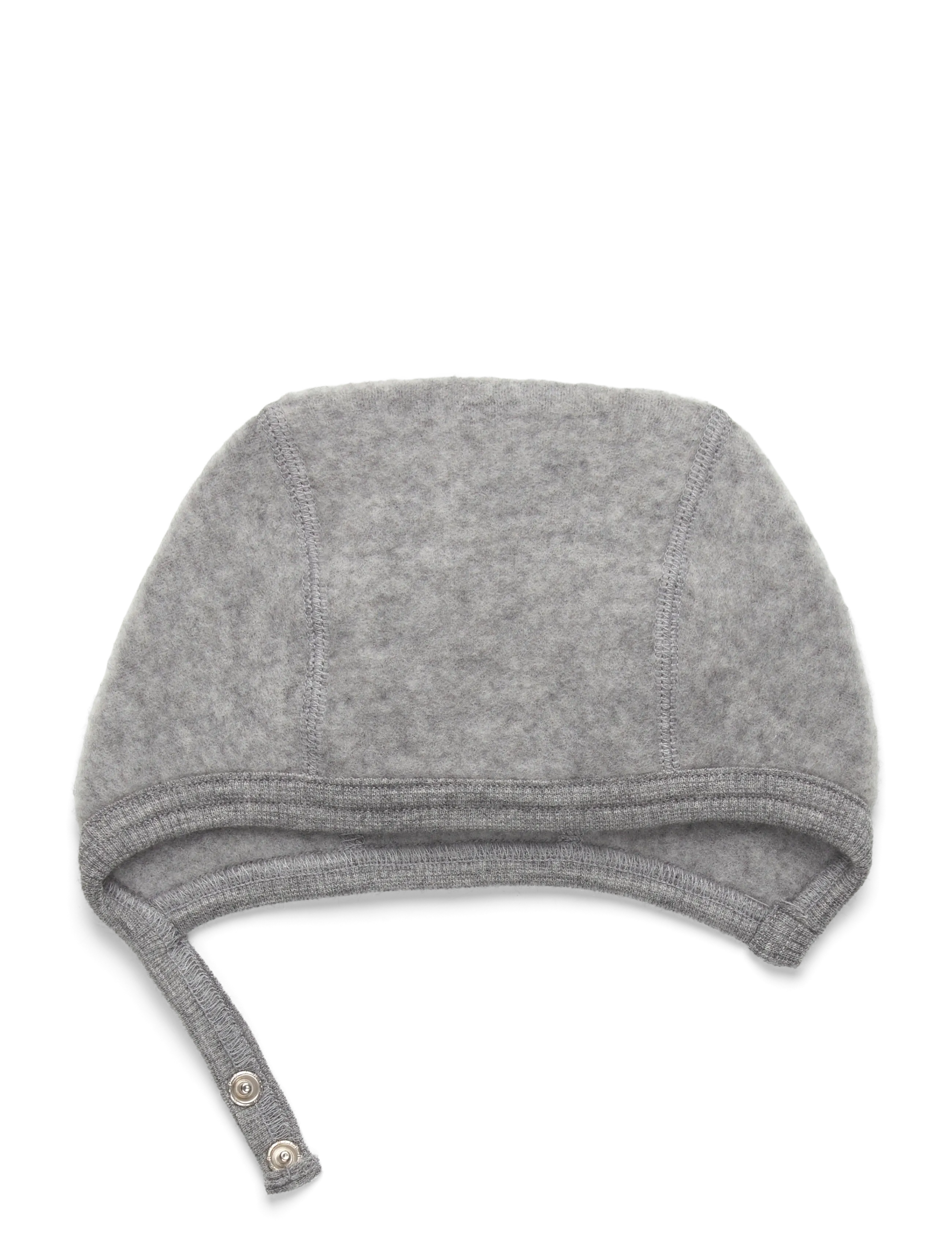 Huttelihut Bonnet Wool Fleece - Aksessuaarid - MEDIUM GREY MELANGE / grey