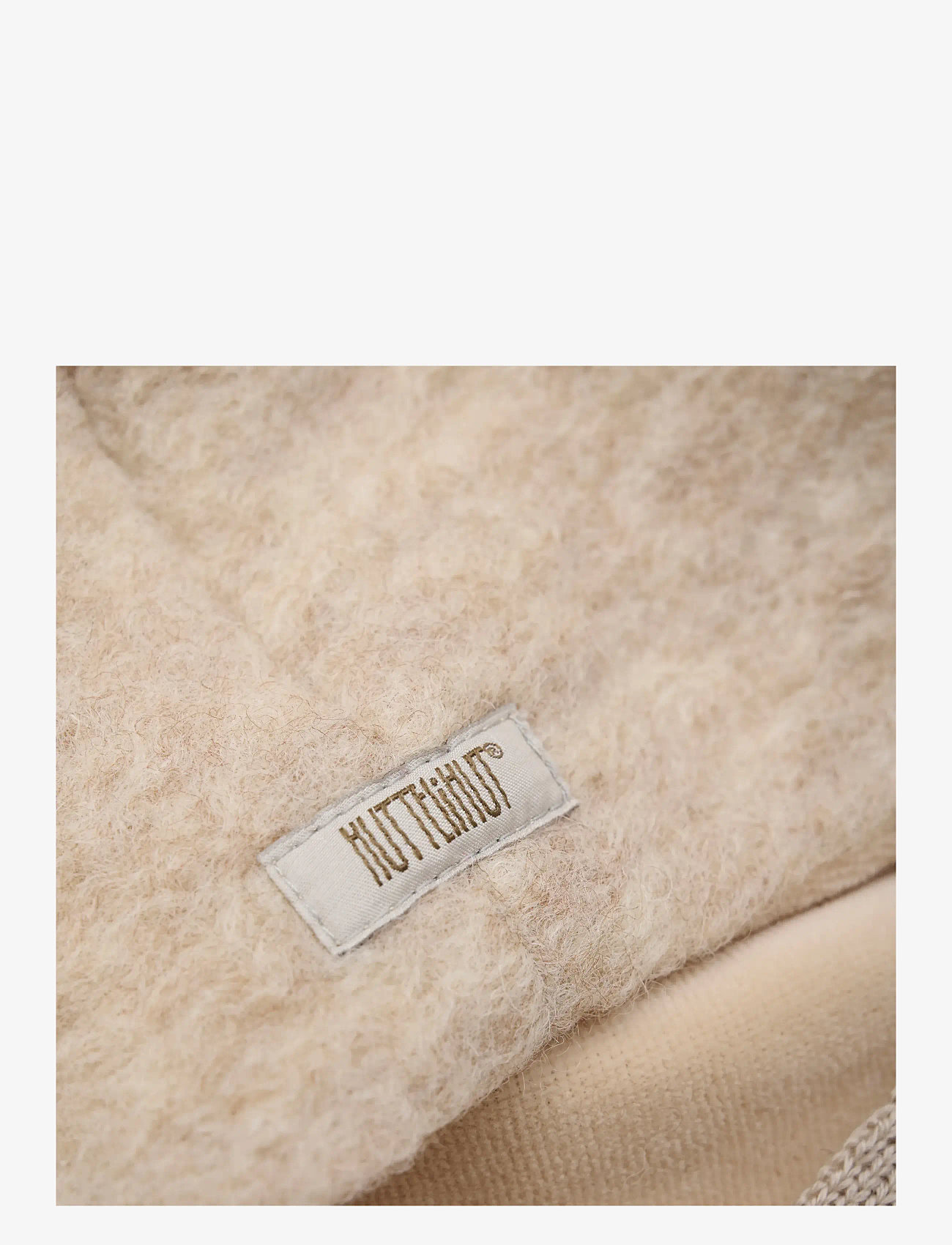 Huttelihut - Bonnet Wool Alpaca Pompom - beanies - camel melange - 2