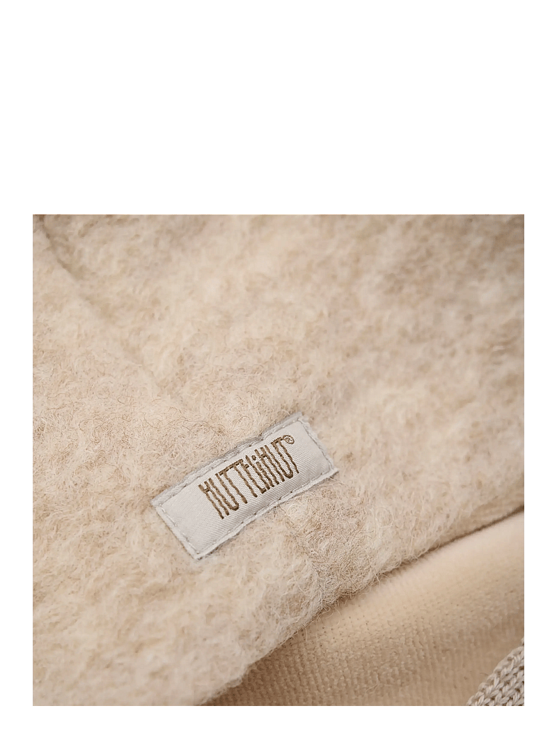 Huttelihut - Bonnet Wool Alpaca Pompom - beanies - camel melange - 2