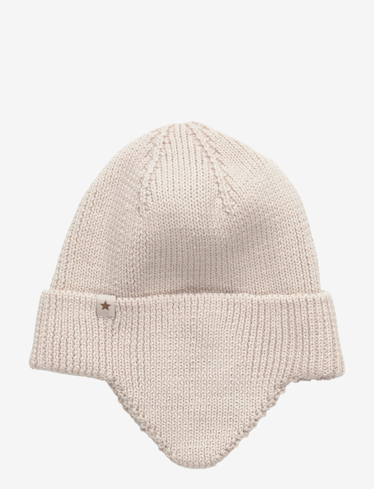 Huttelihut - Hat Wool Knit Windstop - sand melange - 0