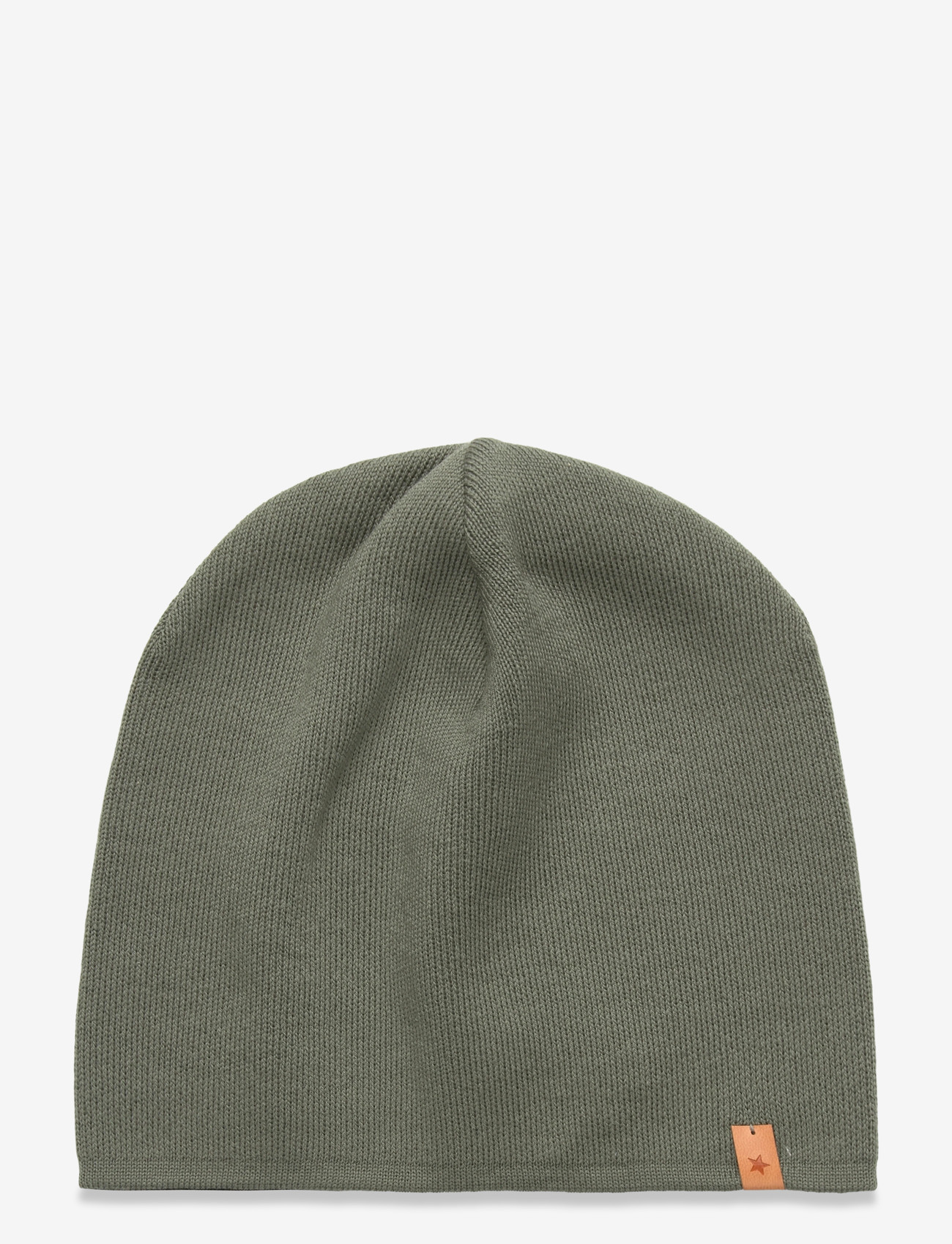 Huttelihut - Beanie Solid Wool Knit - accessoires - beetle - 0