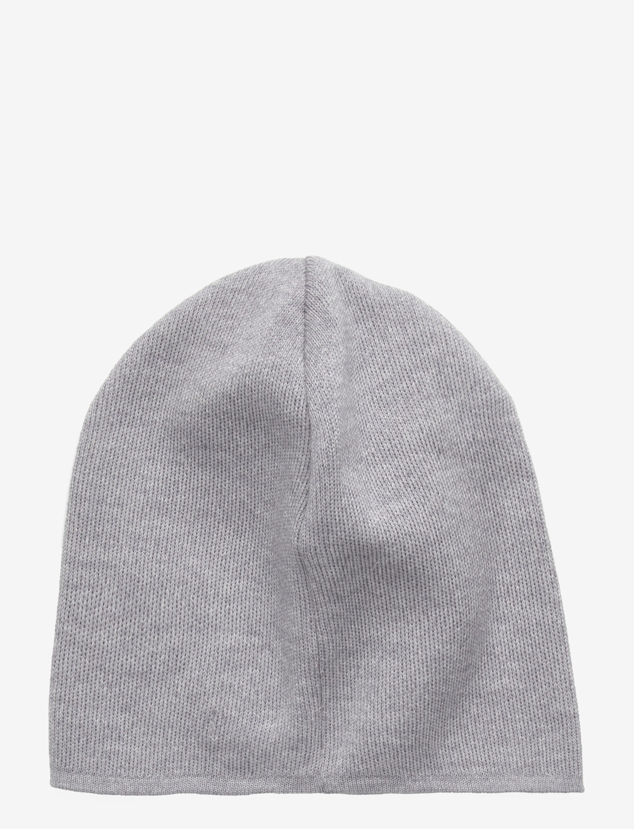 Huttelihut - Beanie Solid Wool Knit - accessoarer - medium grey melange - 1