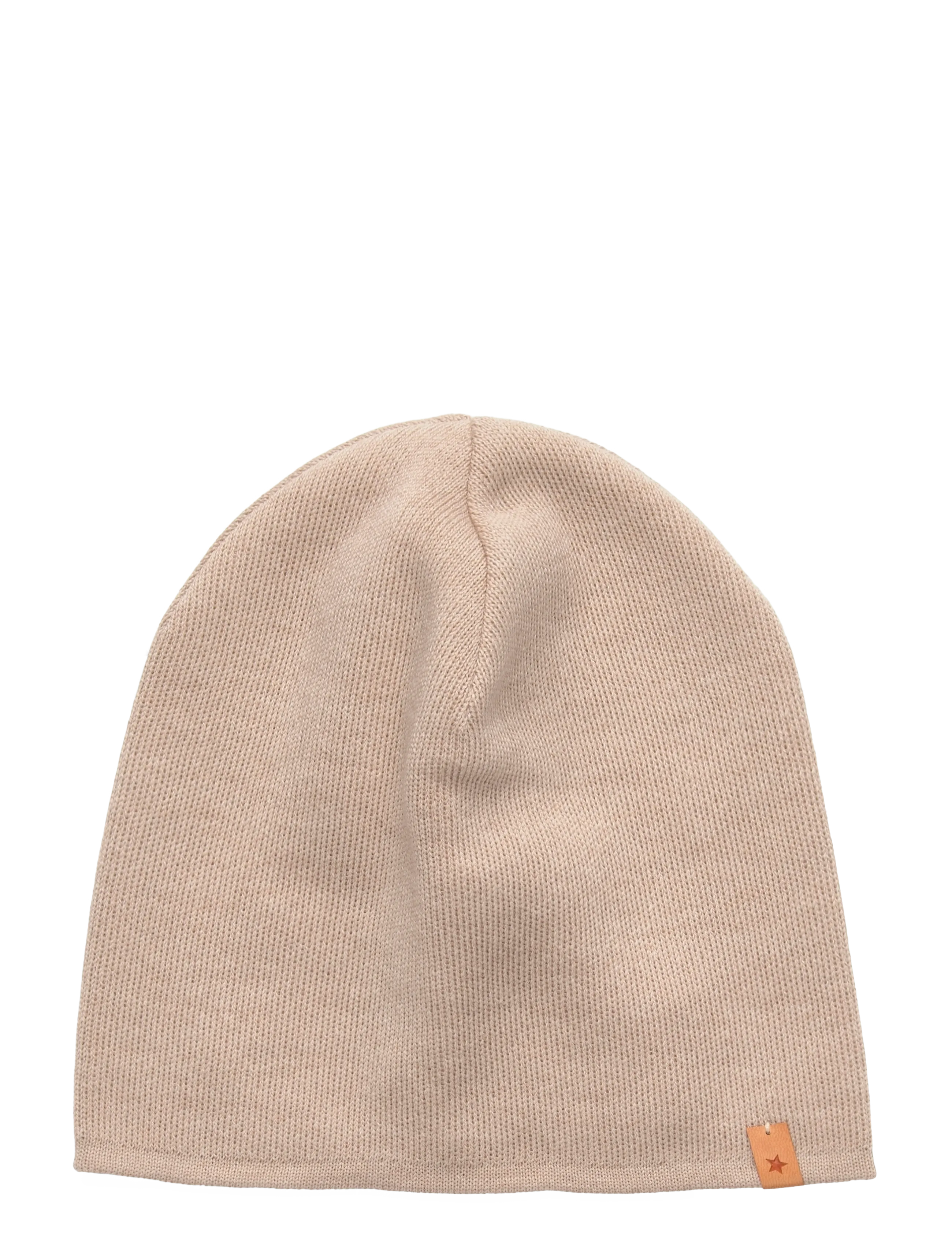 Huttelihut Beanie Solid Wool Knit - Erbjudanden - SAND MELANGE / cream