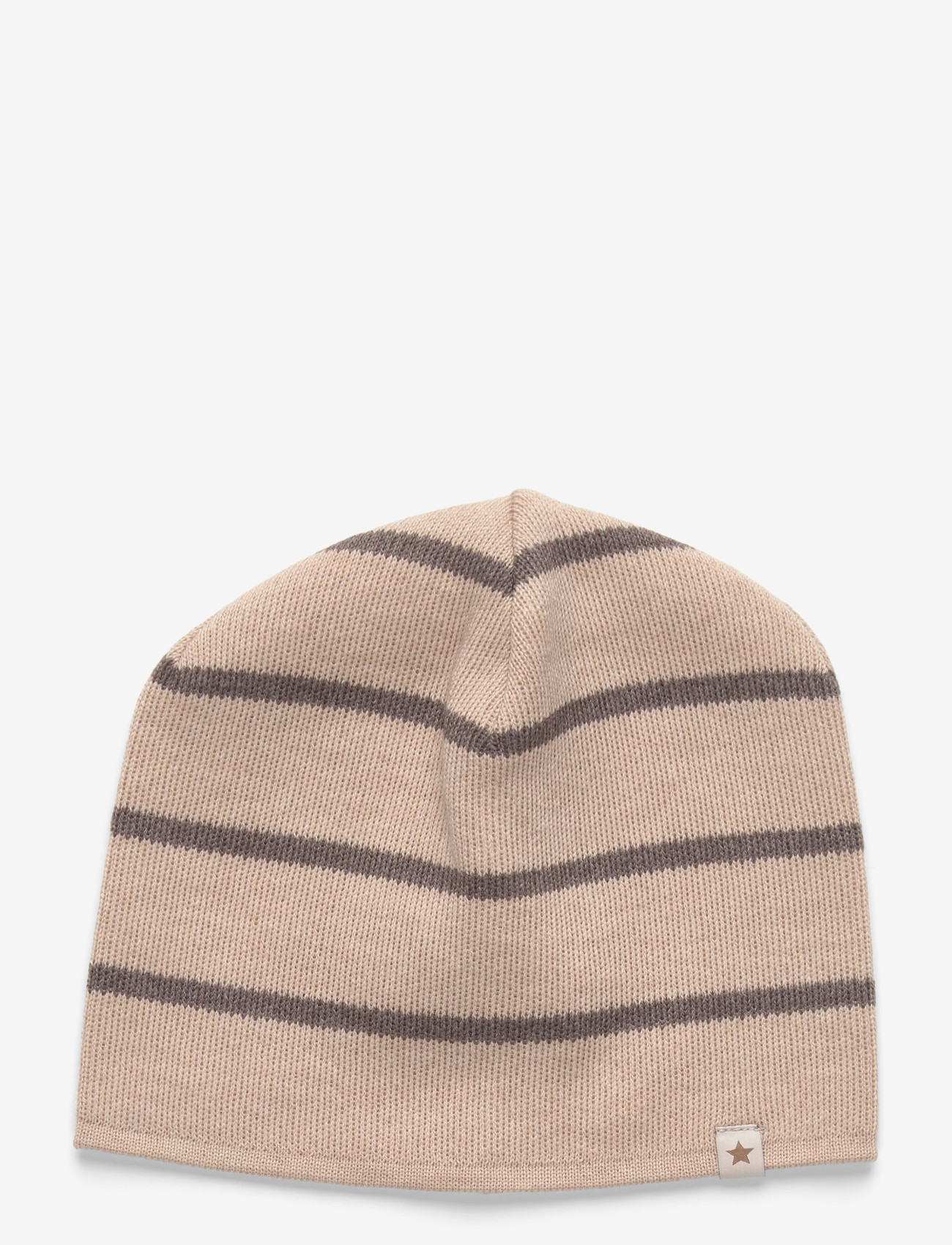 Huttelihut - Beanie Stripe Wool Knit - brown melange - 0