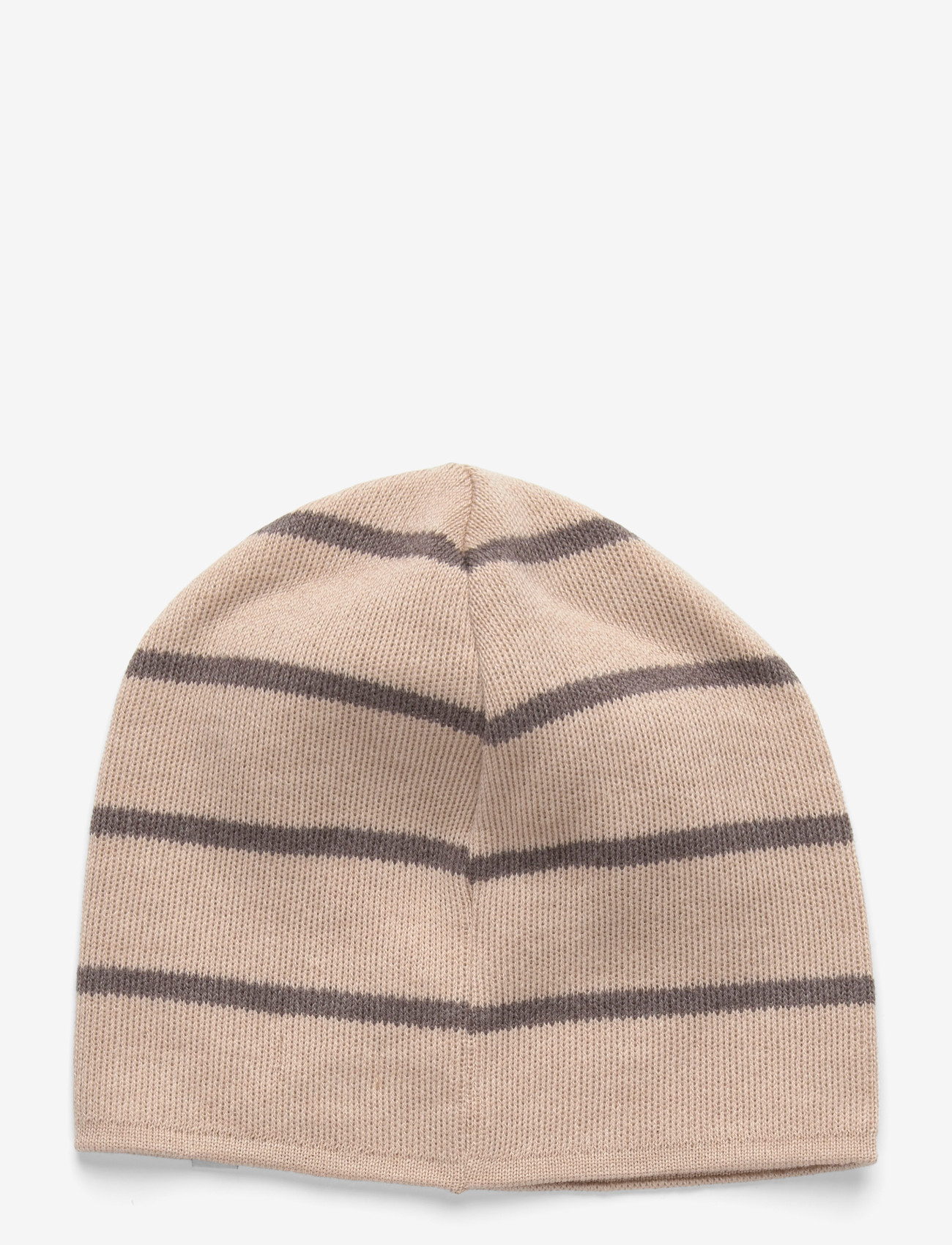 Huttelihut - Beanie Stripe Wool Knit - brown melange - 1