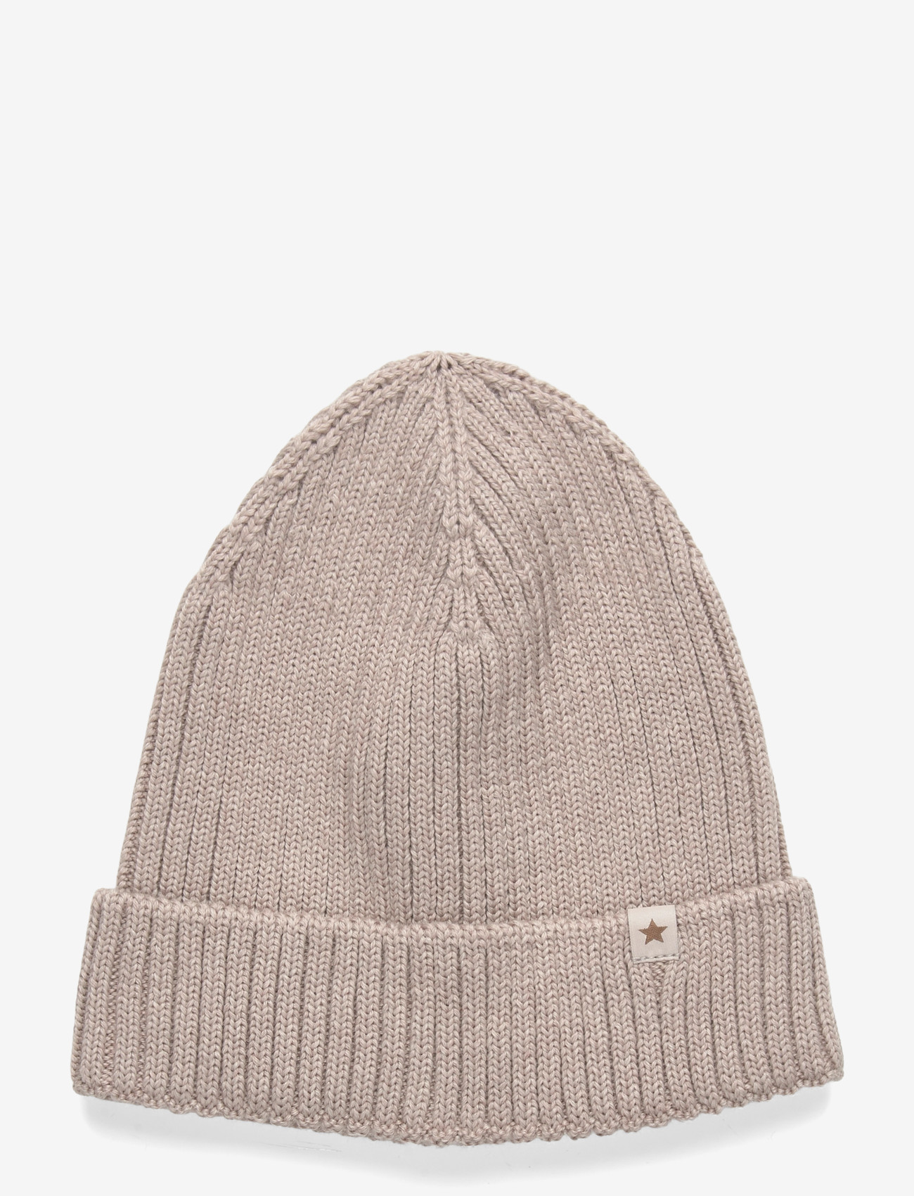 Huttelihut - Beanie Wool Knit Dino - beanies - camel melange - 0