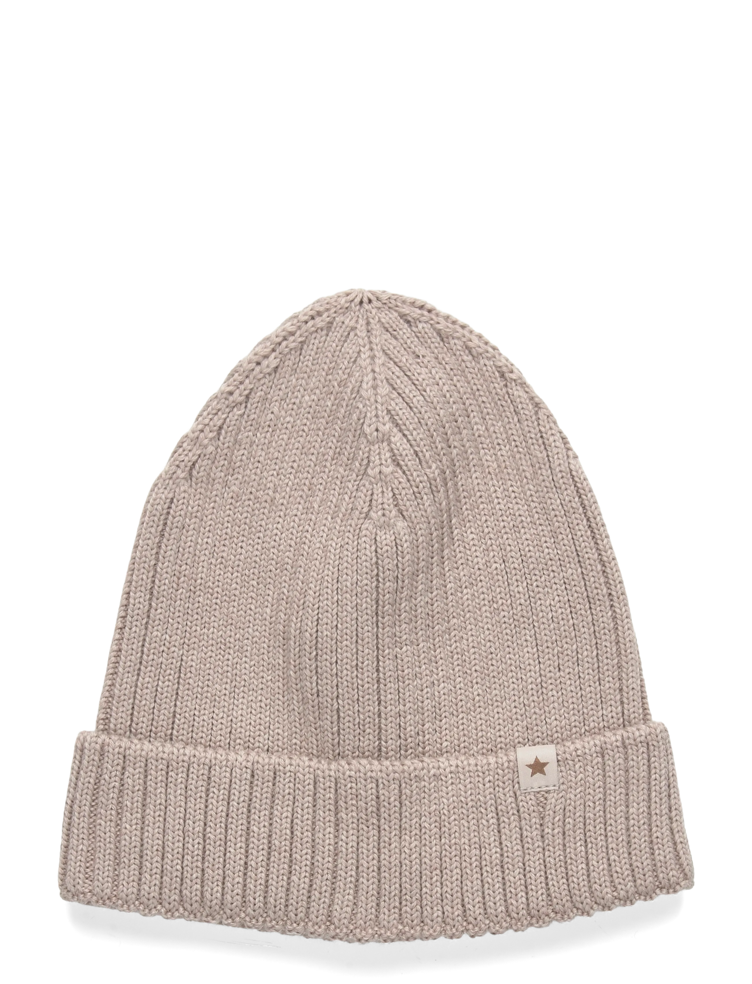 Huttelihut Beanie Wool Knit Dino - Huttelihut - CAMEL MELANGE / beige