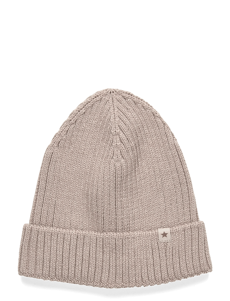 Huttelihut - Beanie Wool Knit Dino - beanies - camel melange - 0