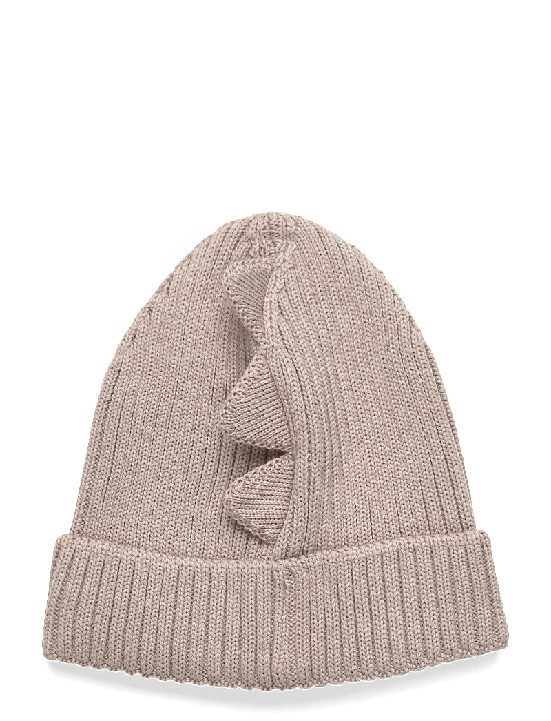 Huttelihut - Beanie Wool Knit Dino - beanies - camel melange - 1