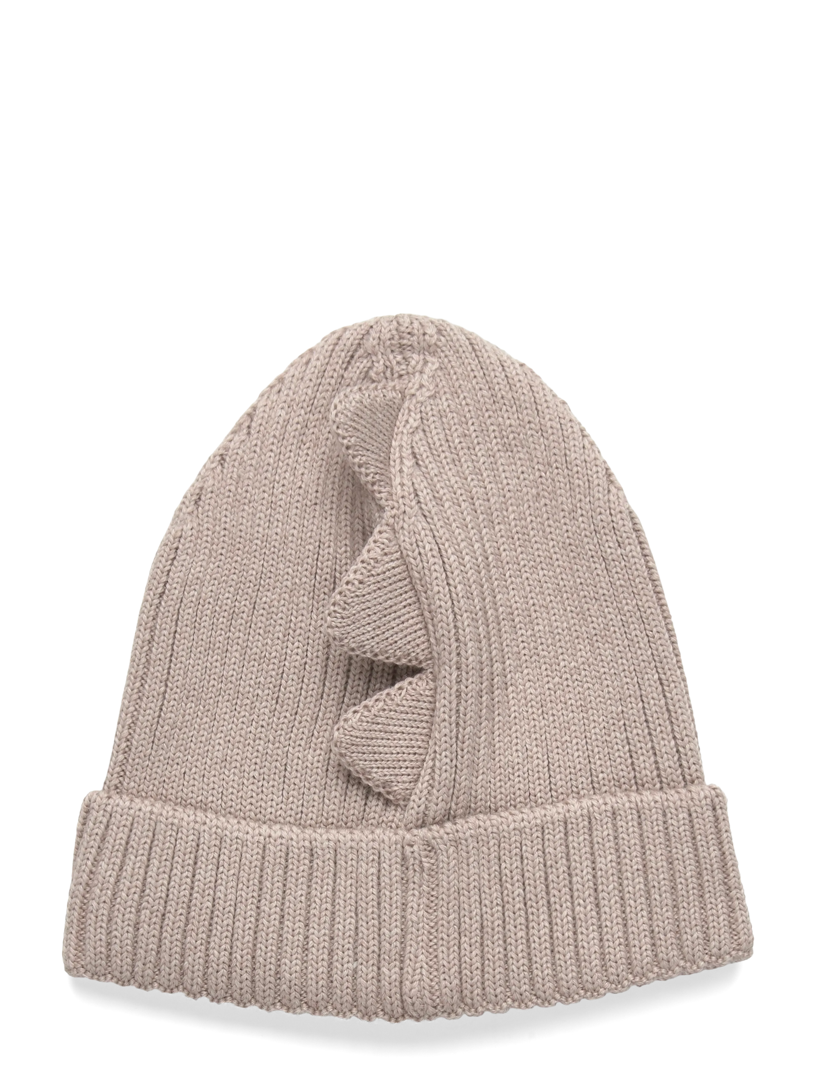 Huttelihut - Beanie Wool Knit Dino - camel melange - 1