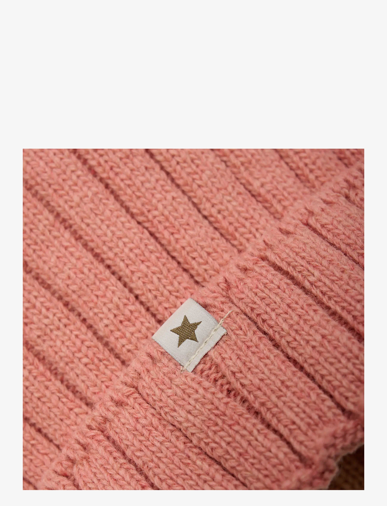 Huttelihut - Hat Knit Alpaca Pompom - beanies - burlwood - 2