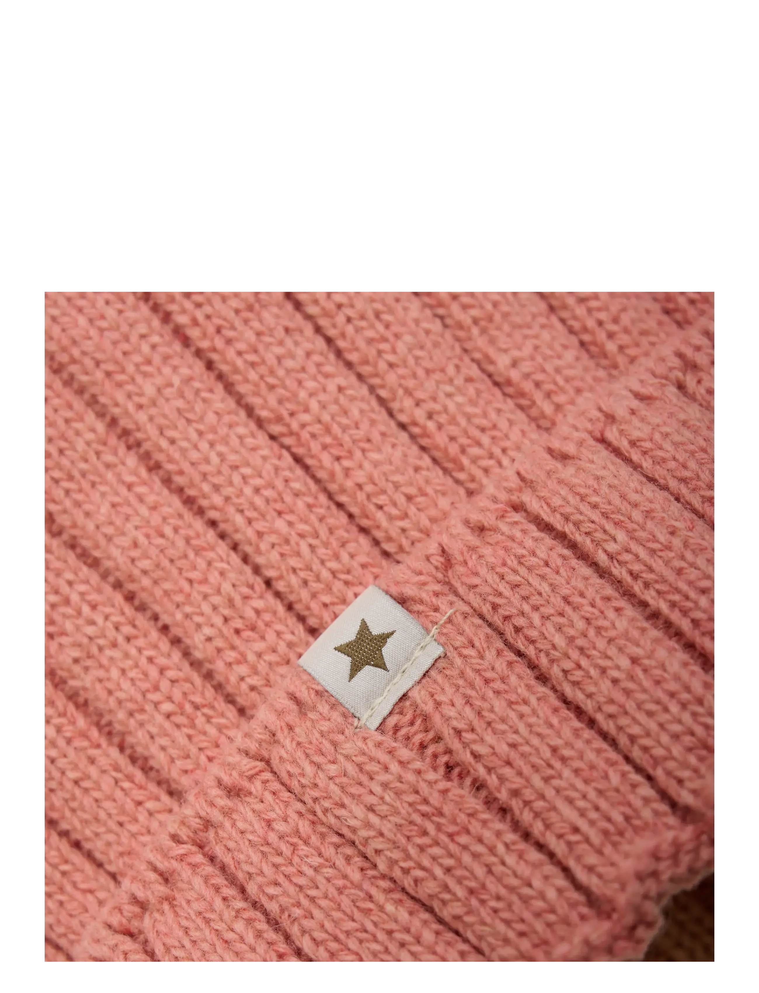 Huttelihut - Hat Knit Alpaca Pompom - beanies - burlwood - 2