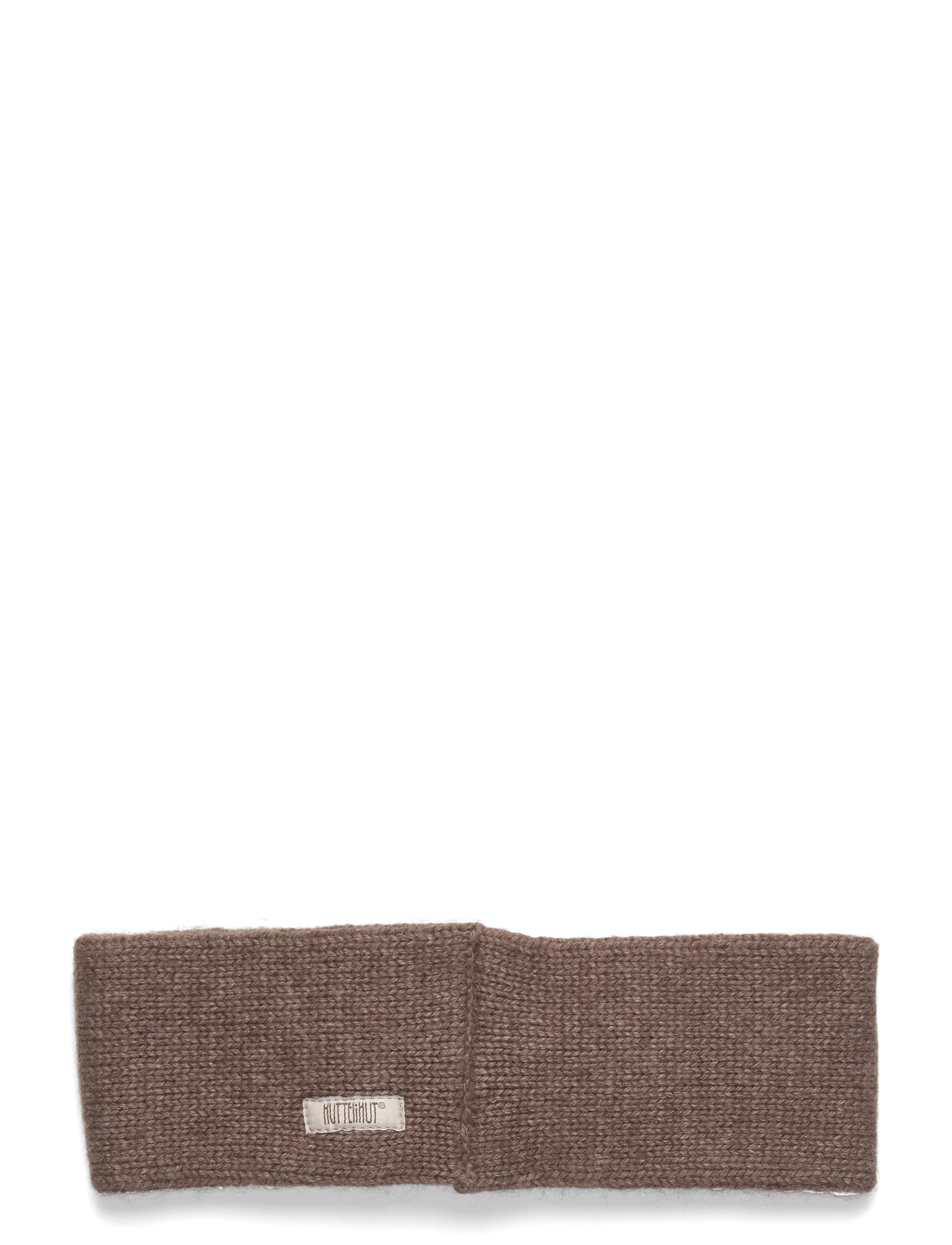 Huttelihut - Headband Wool Knit - brown melange - 1