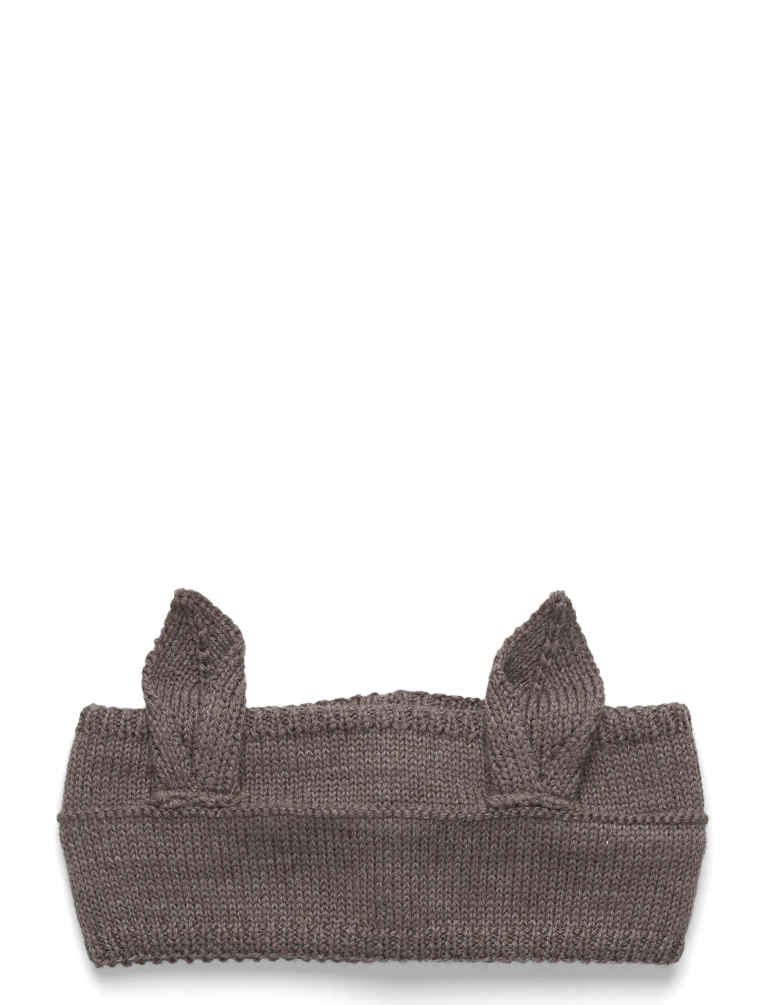Headband Wool Knit - BROWN MELANGE