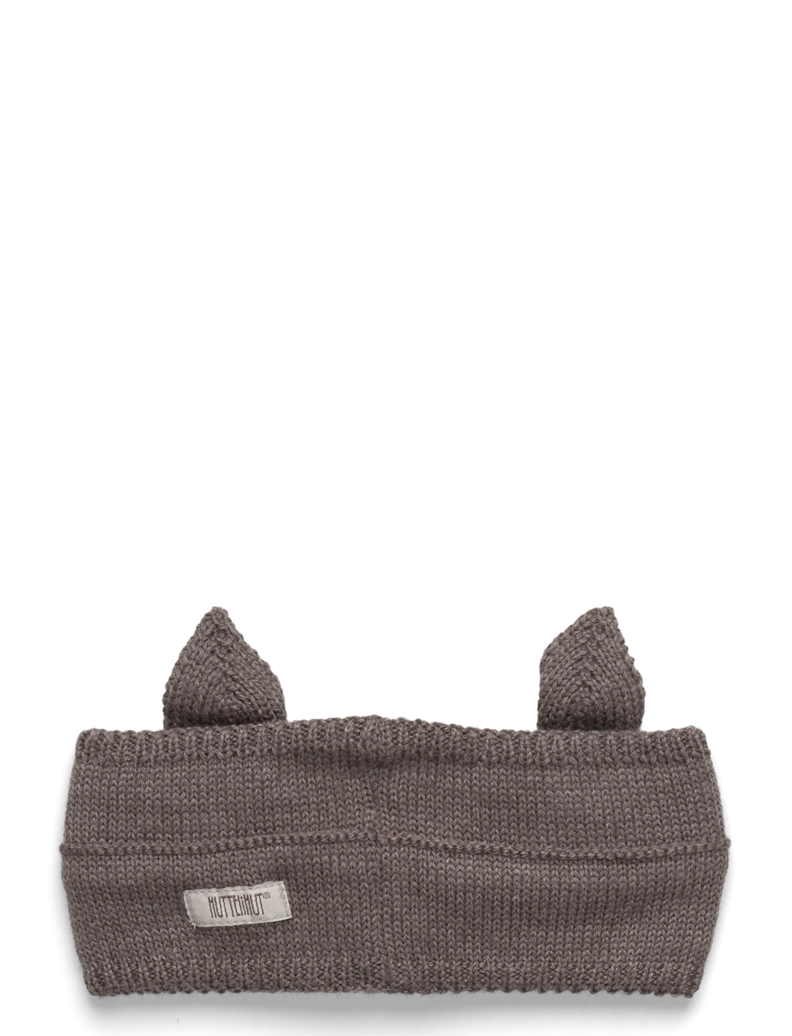 Huttelihut - Headband Wool Knit - brown melange - 1