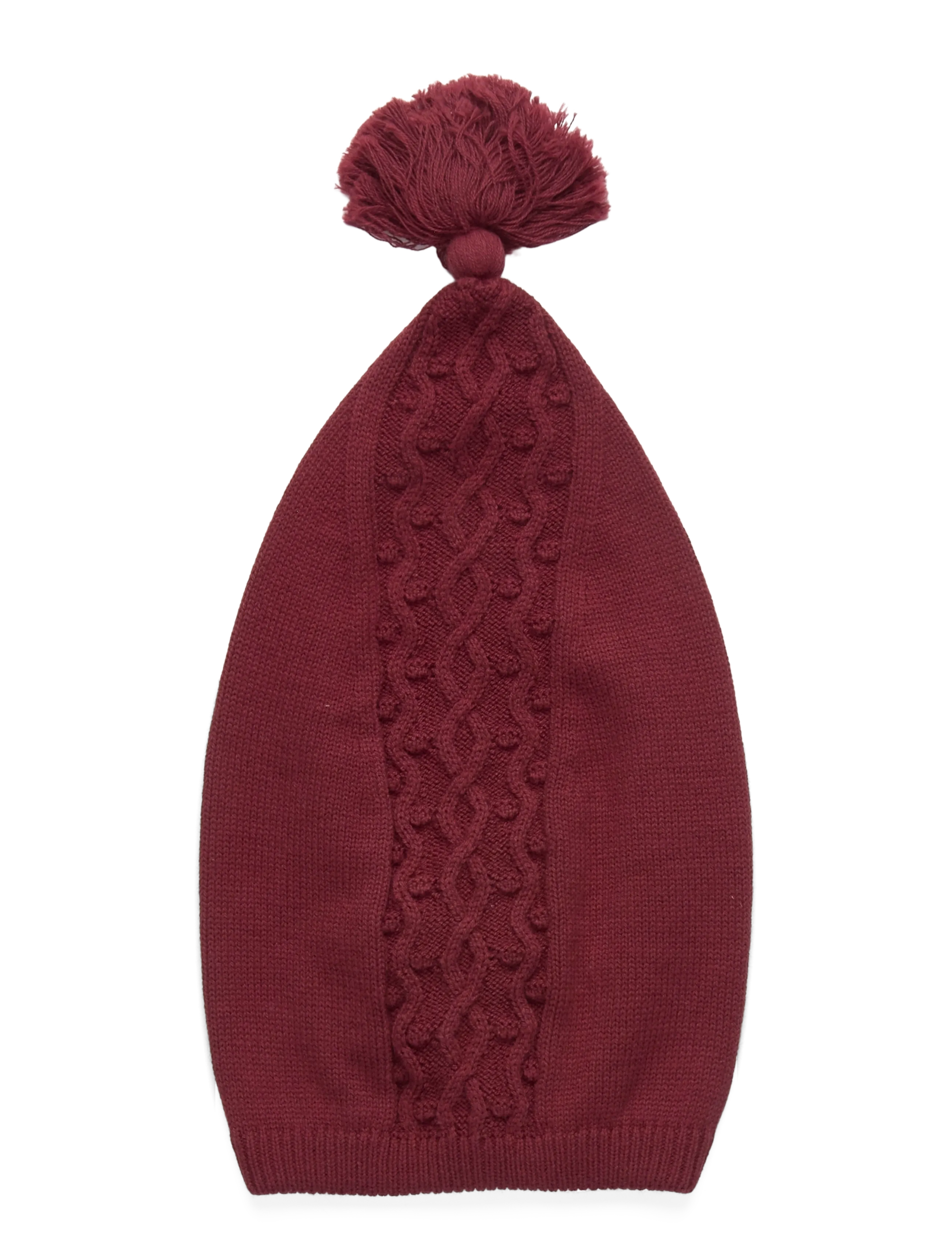 Huttelihut Pixie Hat Wool Knit - Back to school - SABLE / burgundy