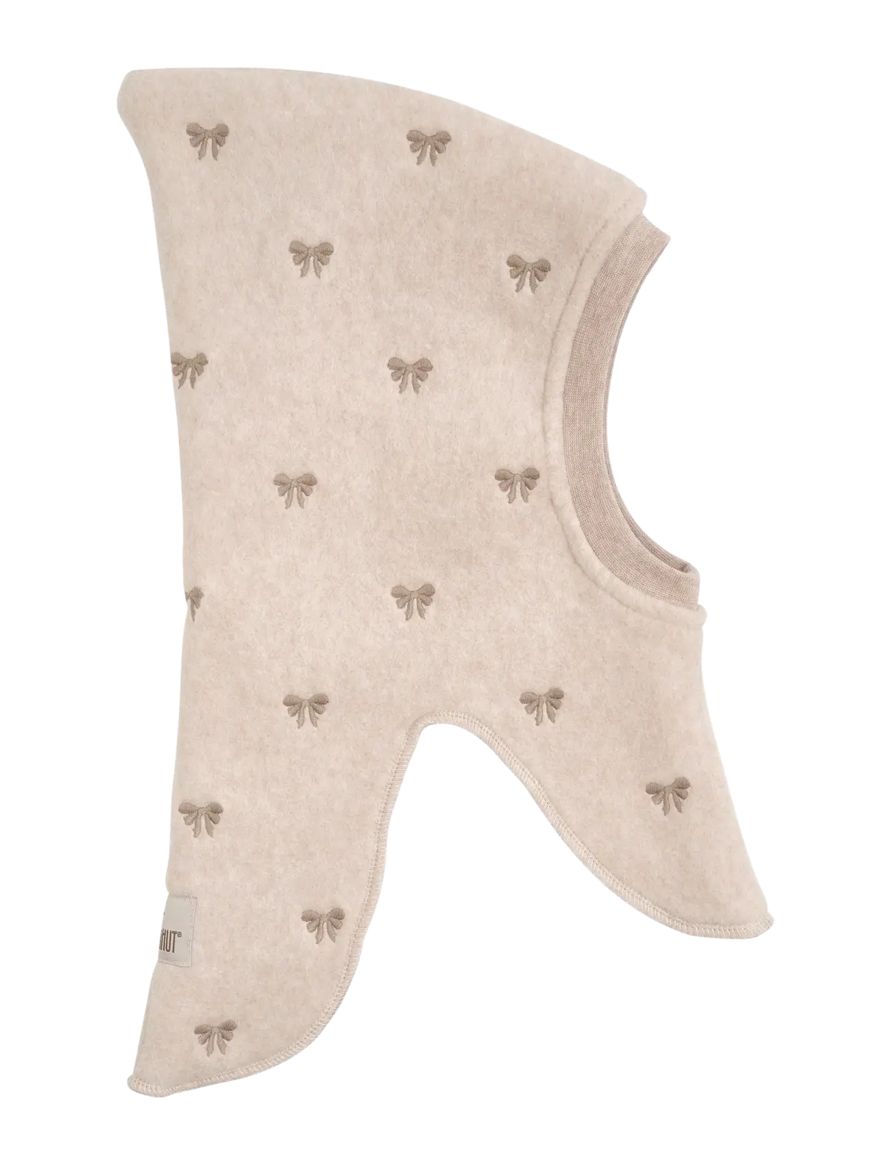 Huttelihut Balaclava Fleece Emb. w. Lin - Huttelihut - CAMEL MELANGE / beige