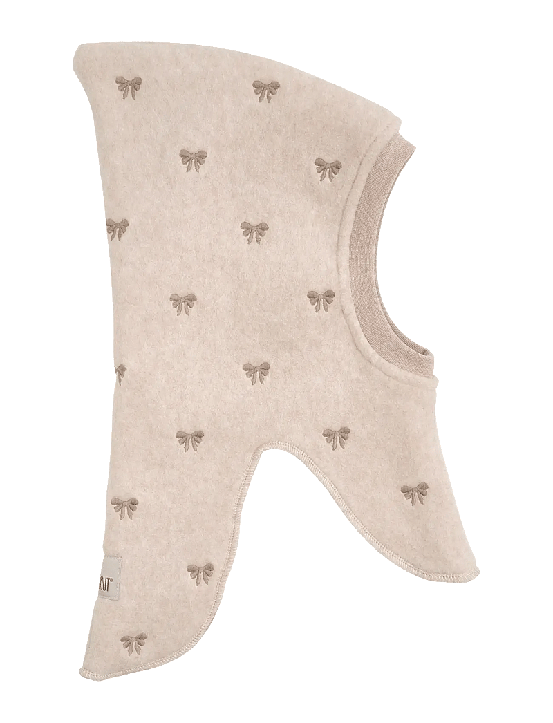 Huttelihut - Balaclava Fleece Emb. w. Lin - winteraccessoires - camel melange - 0