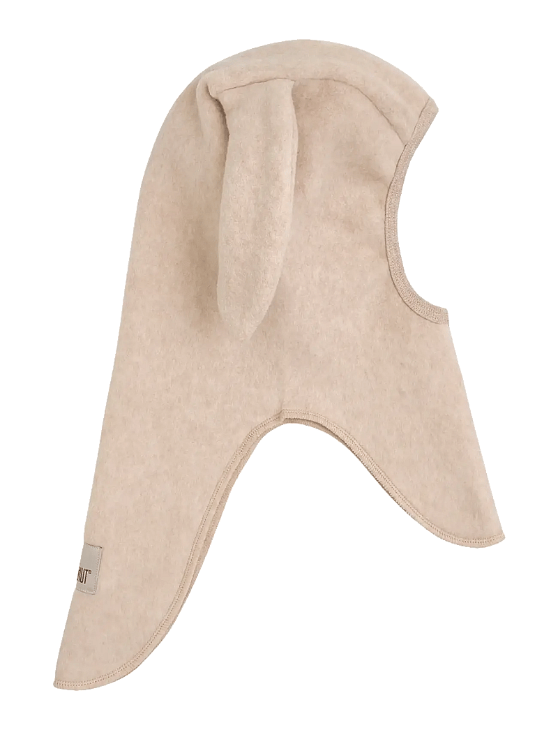 Huttelihut - Balaclava Ears Cotton Fleece - vinter tilbehør - camel melange - 1