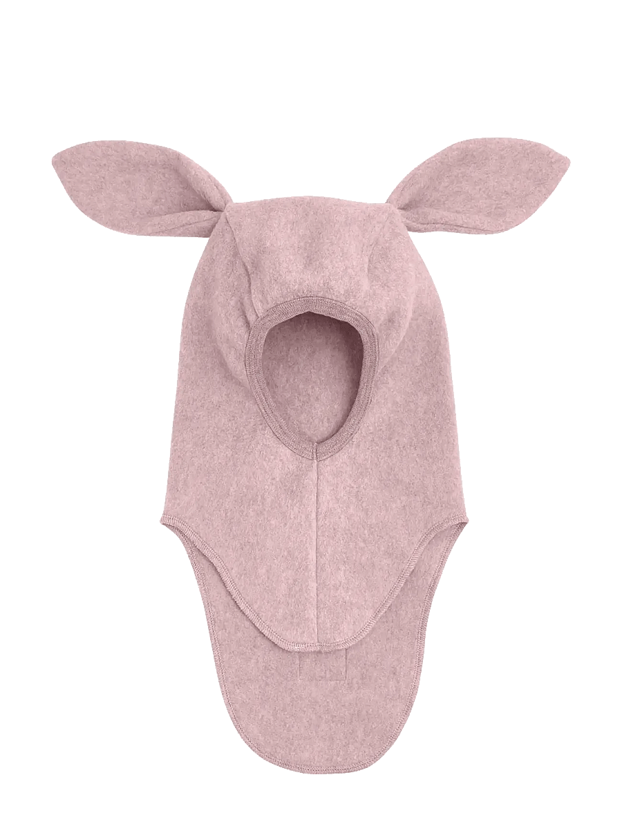 Huttelihut - Balaclava Ears Cotton Fleece - talveaksessuaarid - deauville mauve - 0