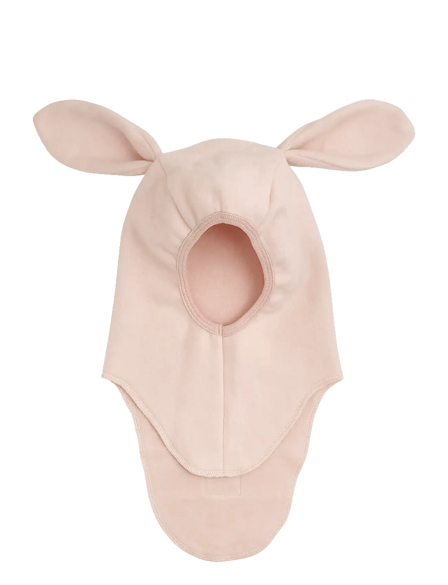 Huttelihut - Balaclava Ears Cotton Fleece - talveaksessuaarid - peach blush - 1