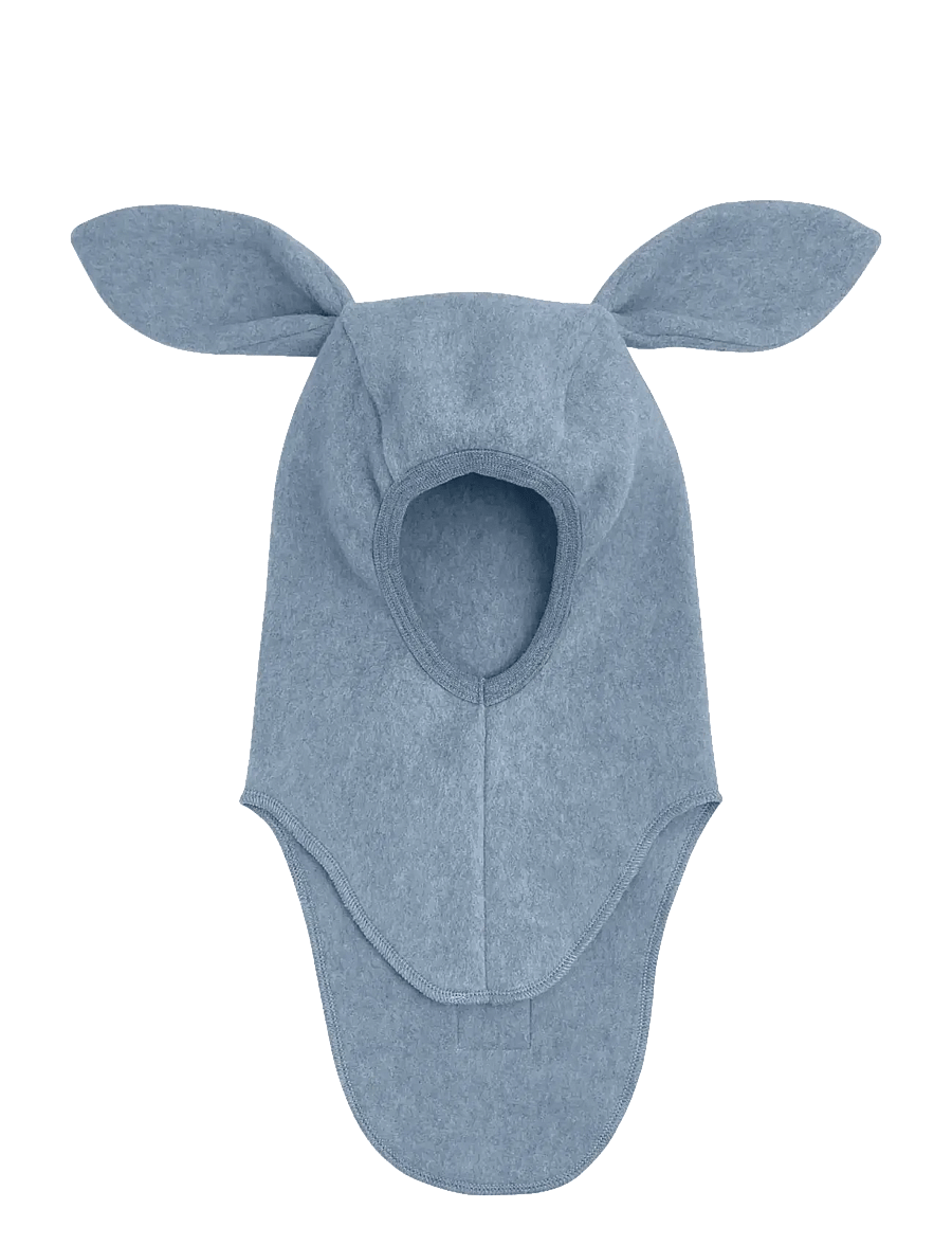 Huttelihut - Balaclava Ears Cotton Fleece - talveaksessuaarid - windward blue - 1