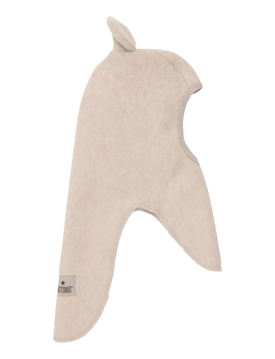 Huttelihut - Balaclava Ears Cotton Fleece - talveaksessuaarid - camel melange - 1