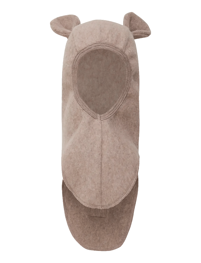 Huttelihut - Balaclava Ears Cotton Fleece - vinter tilbehør - savannah melange - 0