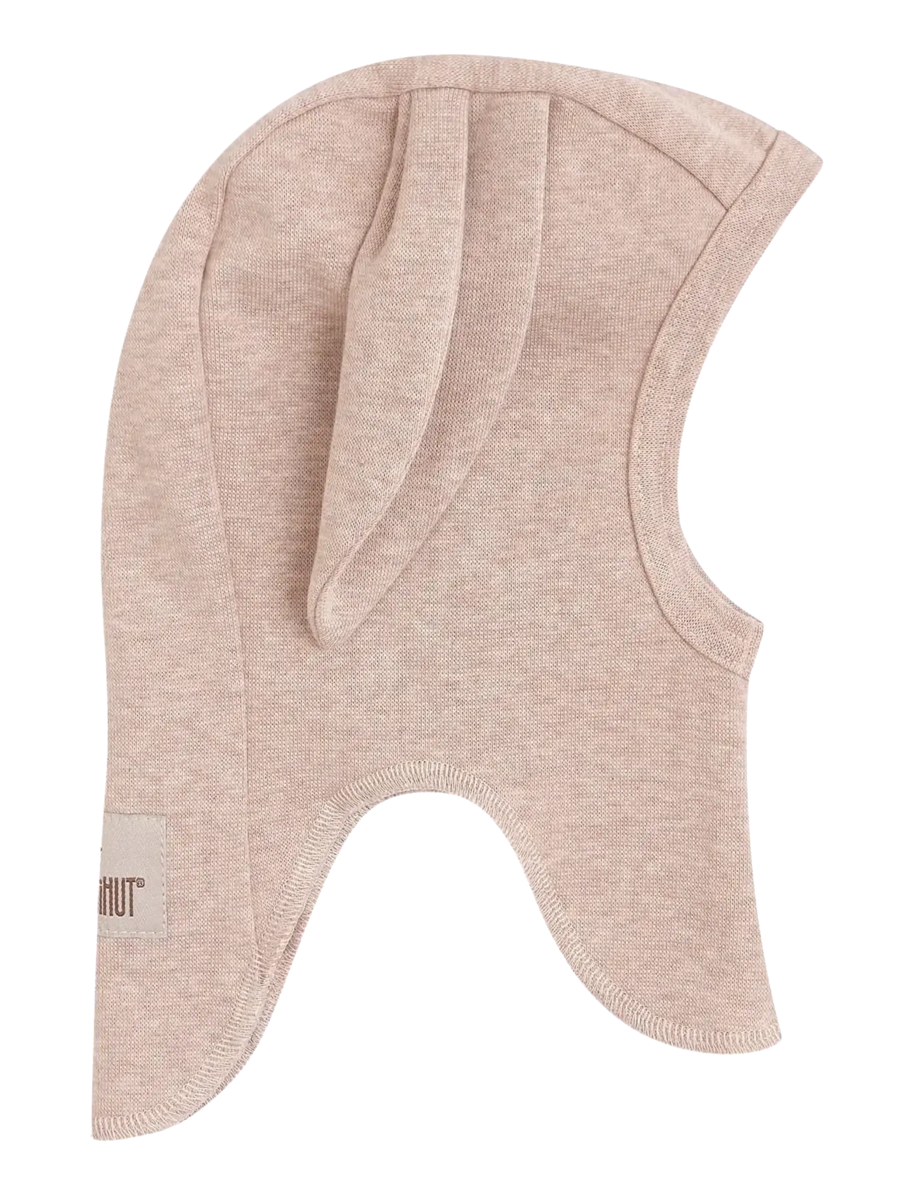 Huttelihut Balaclava Ears Cotton Rib - 4 for 3 - CAMEL MELANGE / beige