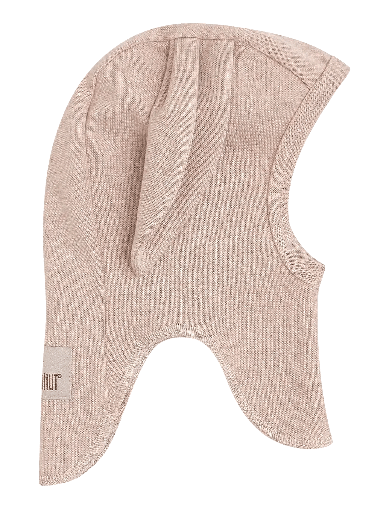 Balaclava Ears Cotton Rib - CAMEL MELANGE