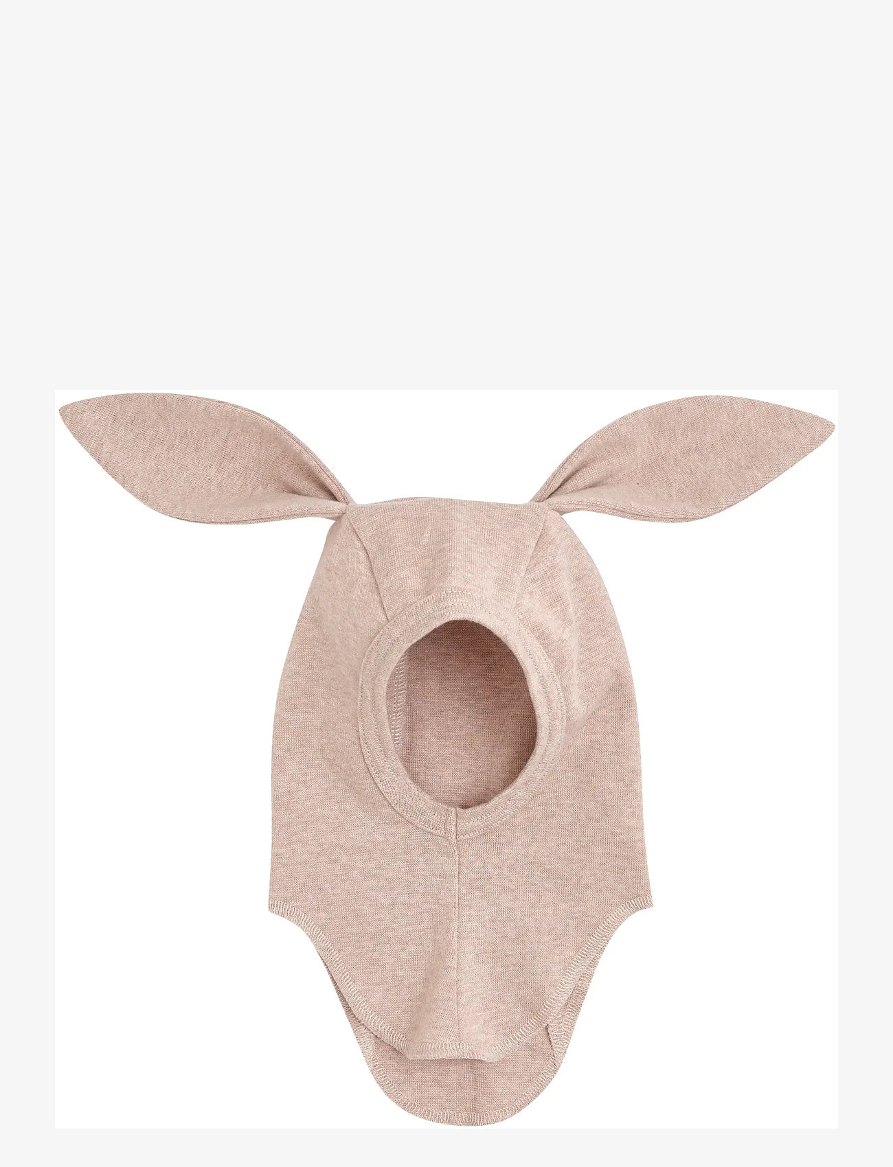 Huttelihut - Balaclava Ears Cotton Rib - vinter tilbehør - camel melange - 1