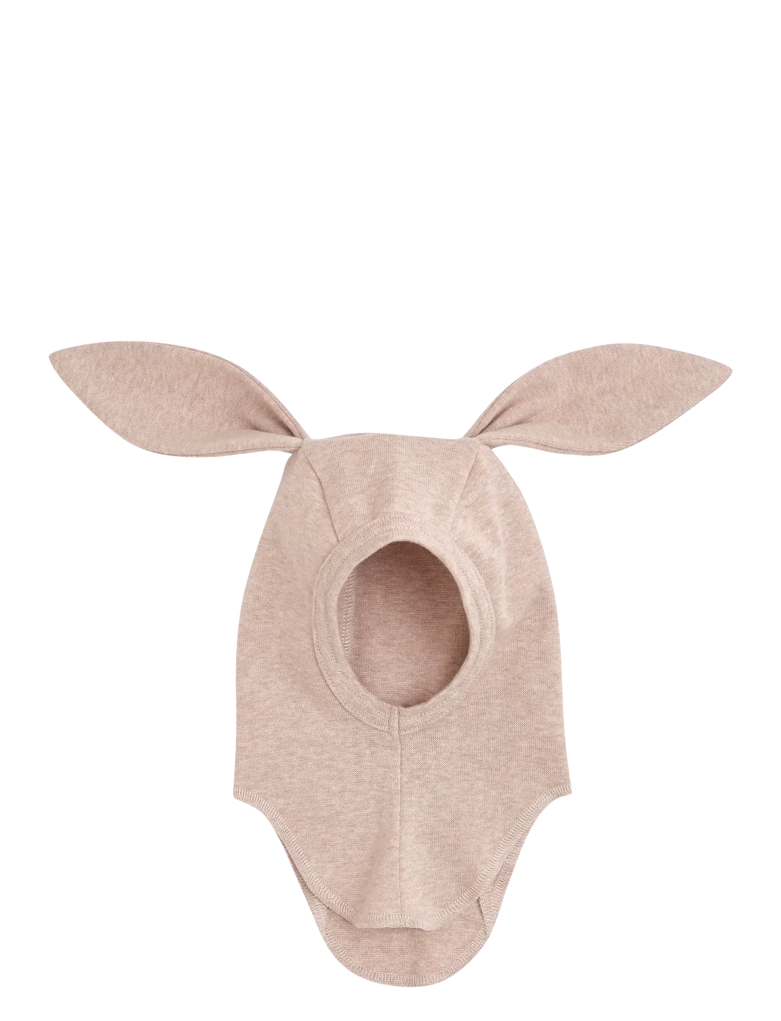 Huttelihut - Balaclava Ears Cotton Rib - vinter tilbehør - camel melange - 1