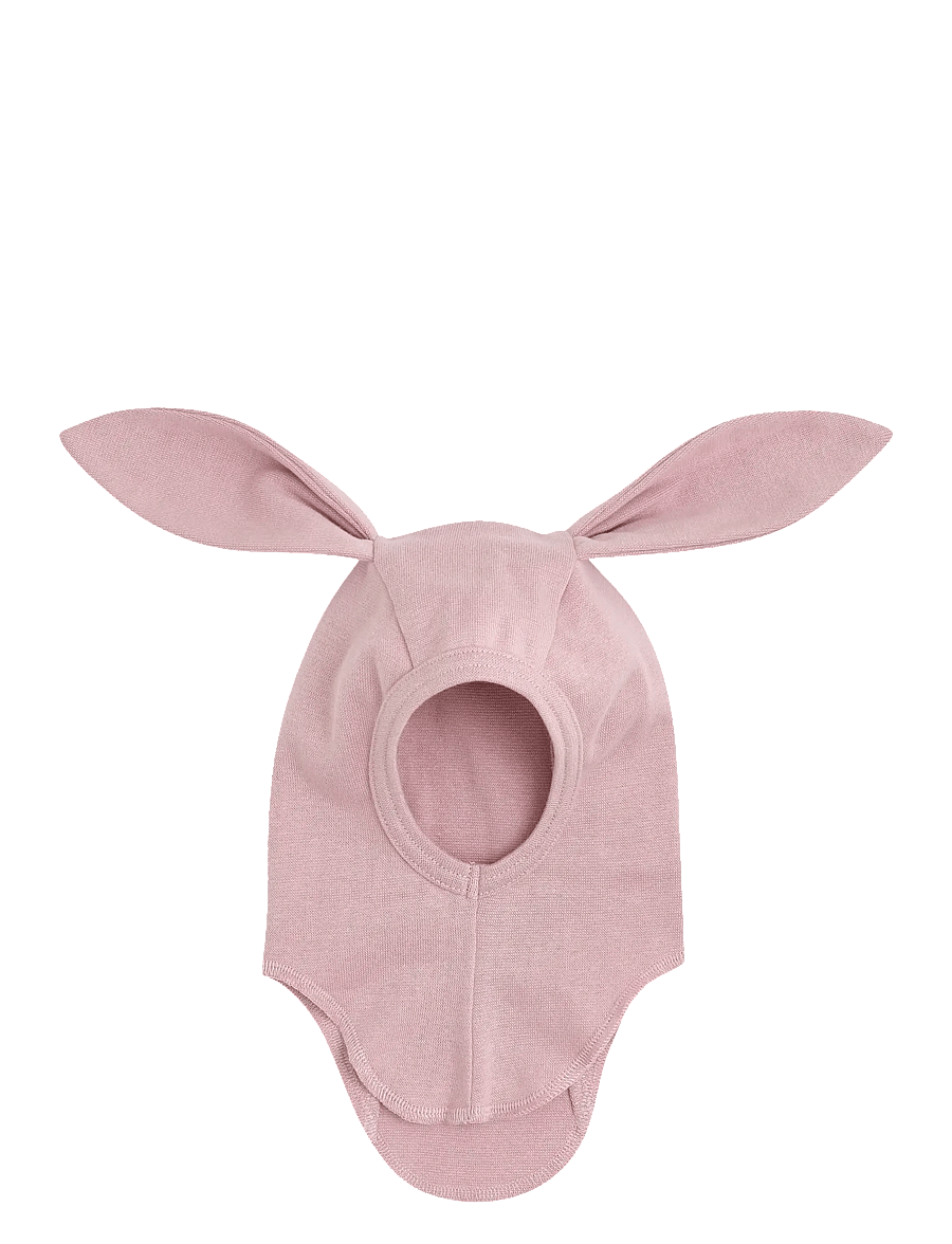 Huttelihut - Balaclava Ears Cotton Rib - vinteraccessoarer - deauville mauve - 0